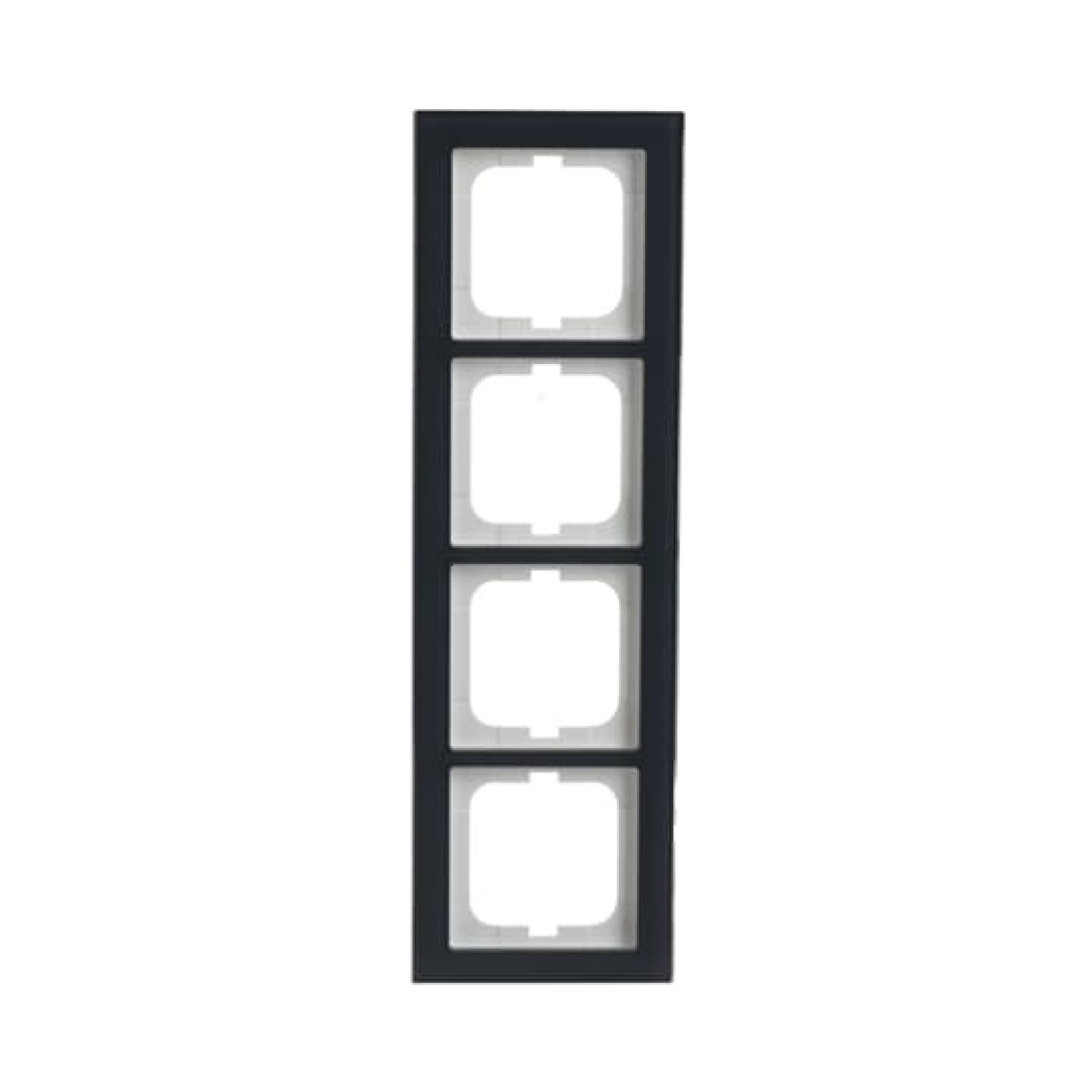 Cover frame 4-gang glass oyster - Busch-axcent pur