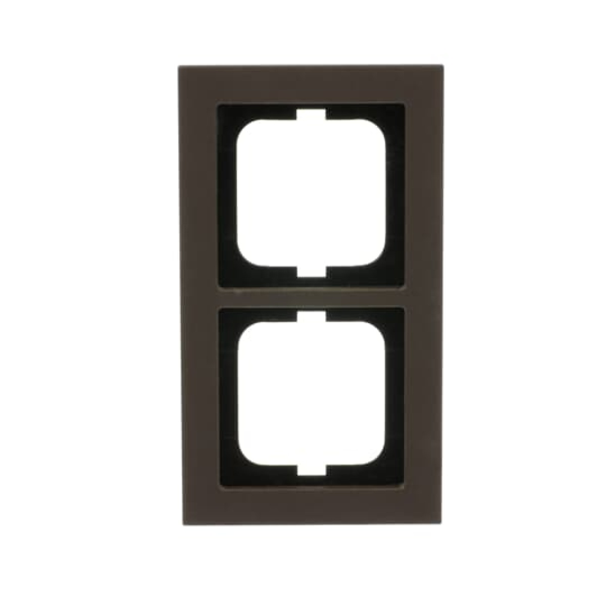 Cover frame 2-gang paper brown - Busch-axcent pur