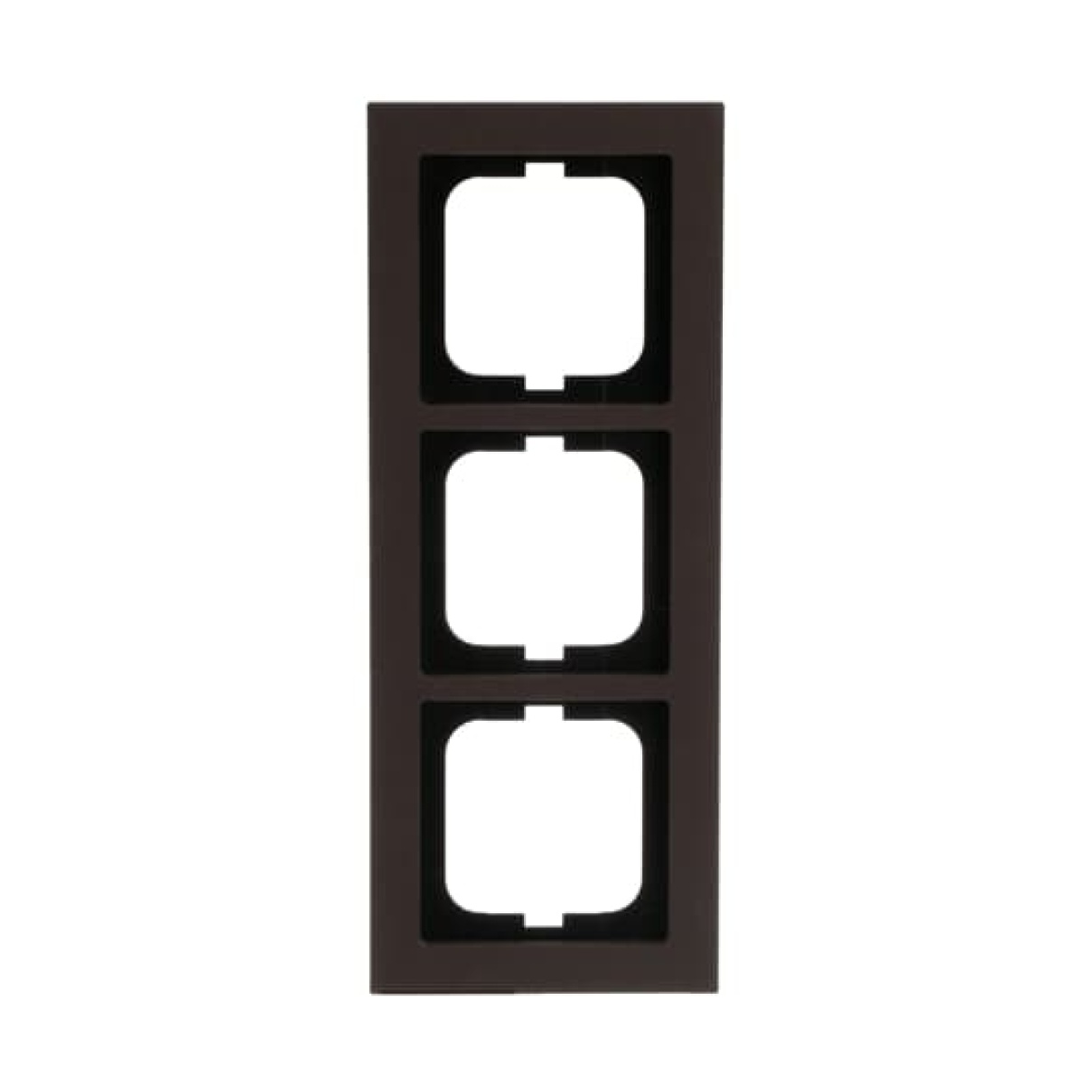 Cover frame 3-gang paper brown - Busch-axcent pur