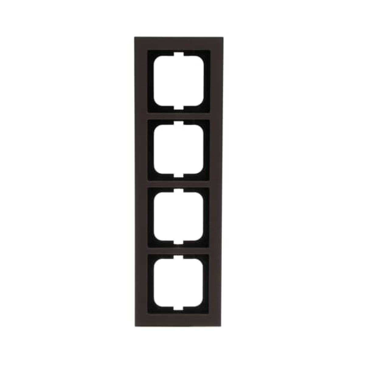 Cover frame 4-gang paper brown - Busch-axcent pur