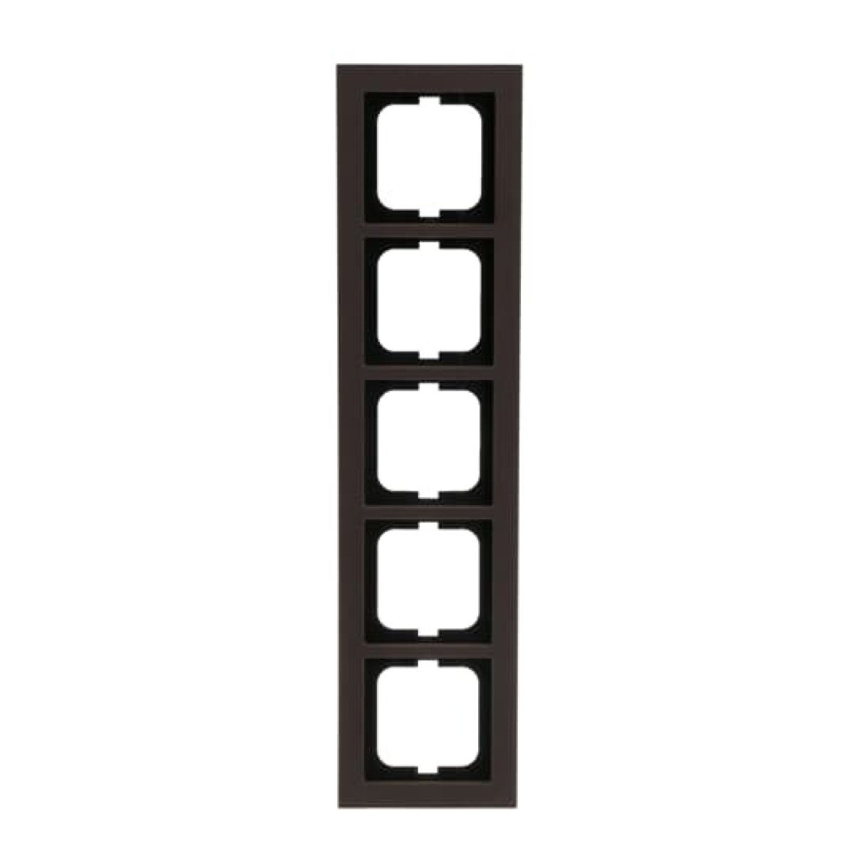 Cover frame 5-gang paper brown - Busch-axcent pur