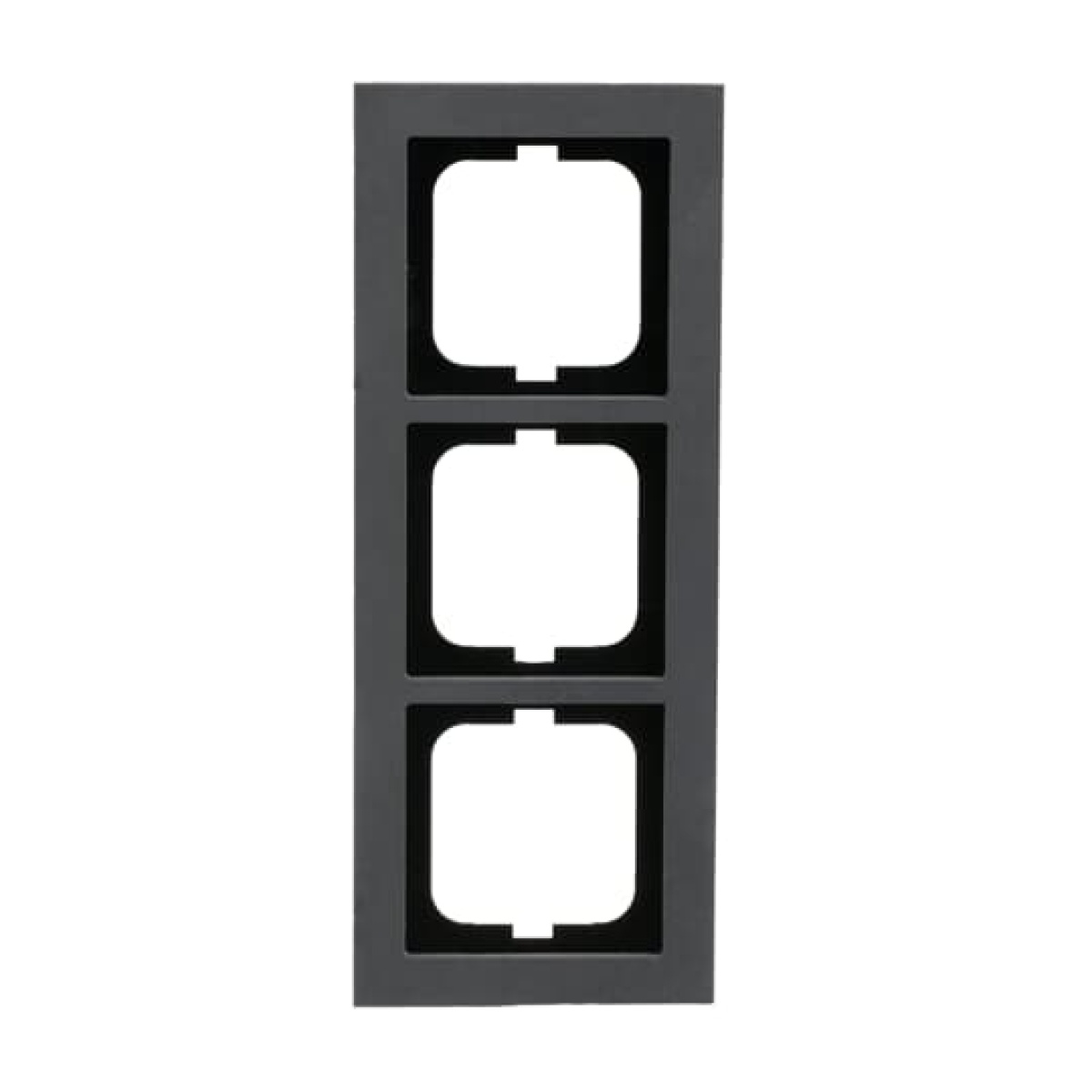 Cover frame 3-gang concrete grey - Busch-axcent pur