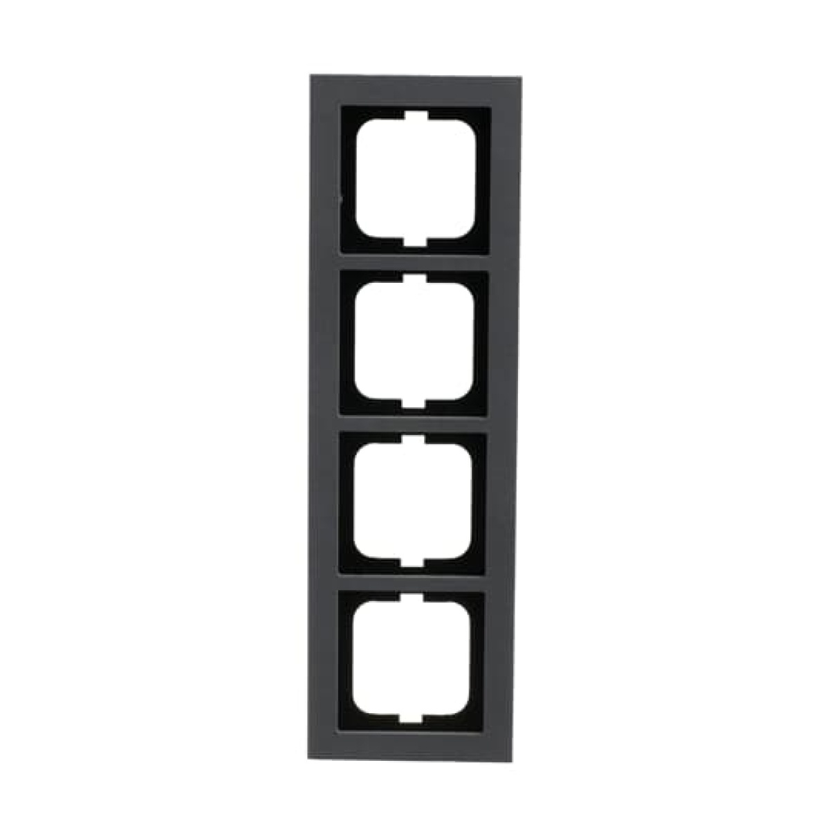 Cover frame 4-gang concrete grey - Busch-axcent pur