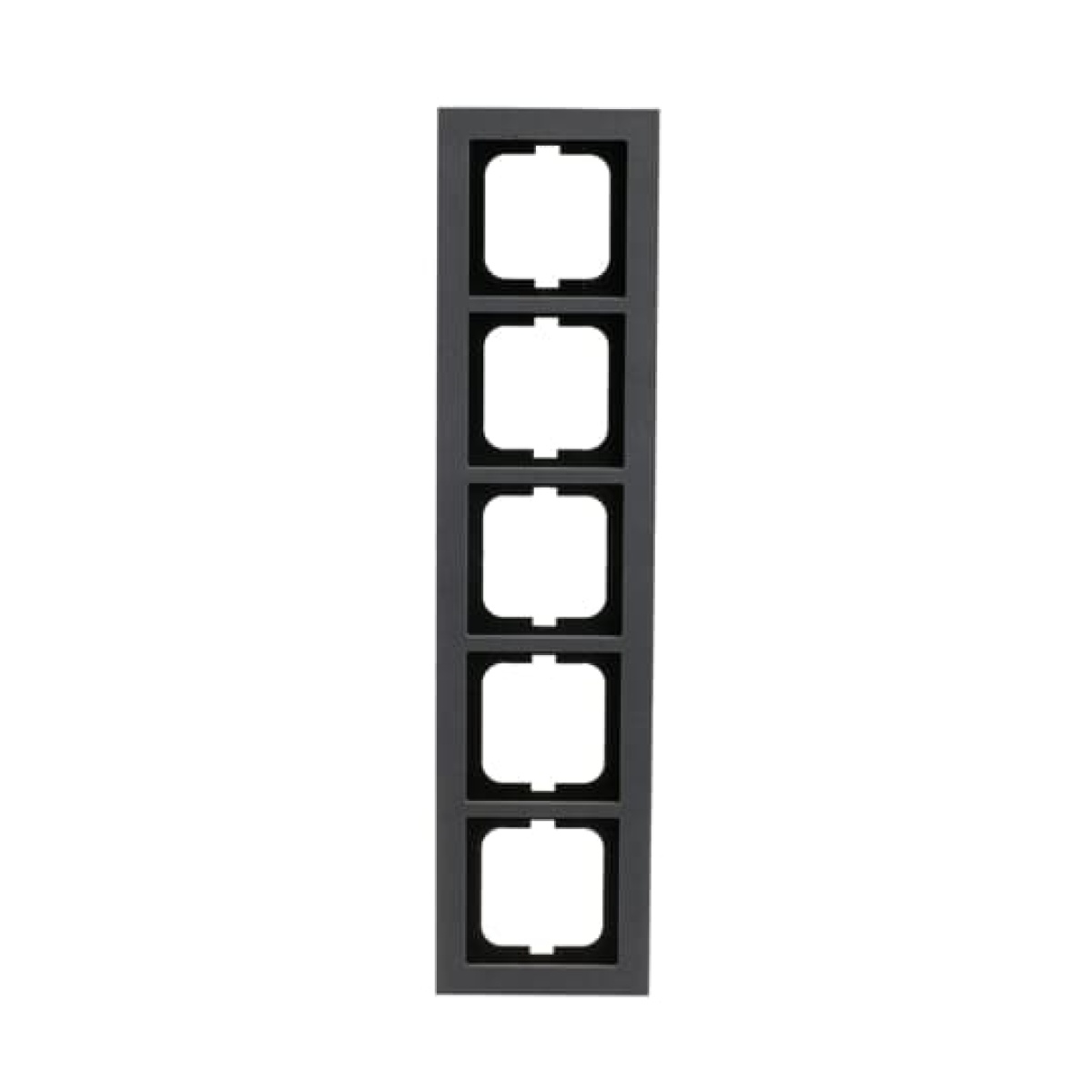 Cover frame 5-gang concrete grey - Busch-axcent pur