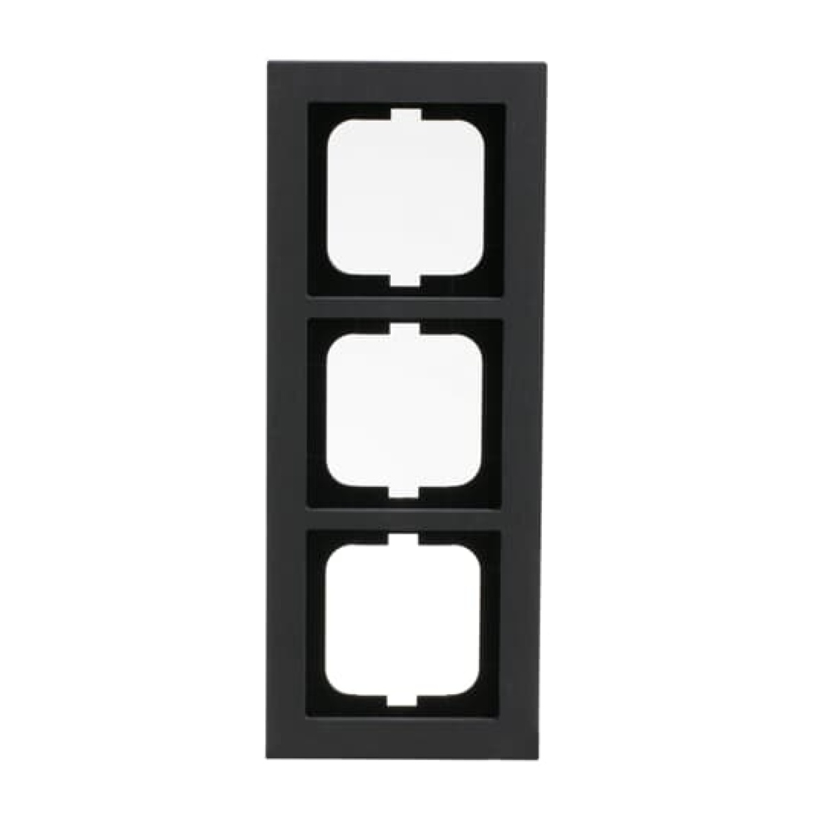 Cover frame 3-gang slate grey - Busch-axcent pur