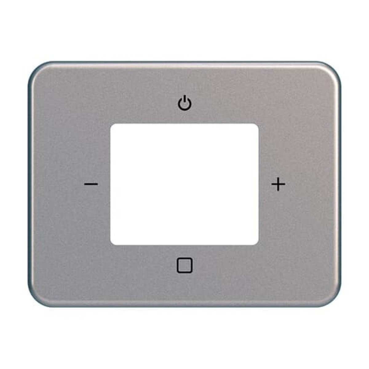 Cover plate with legend Busch-Radio platinum - alpha