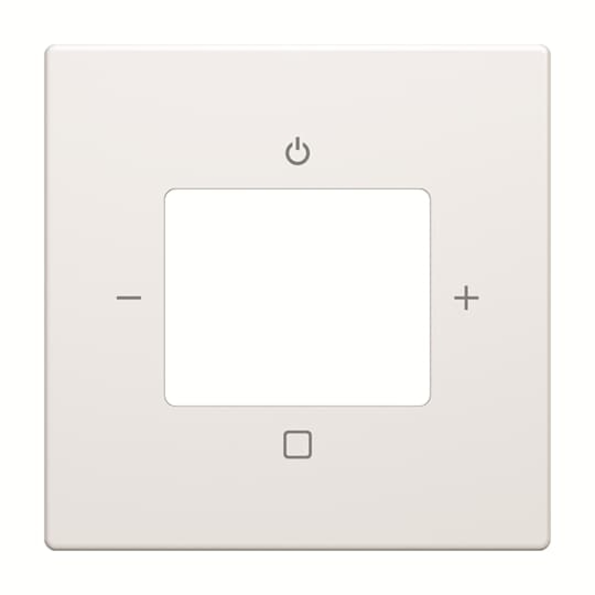 Cover plate with legend Radio 0 gang studio white - Platform 63