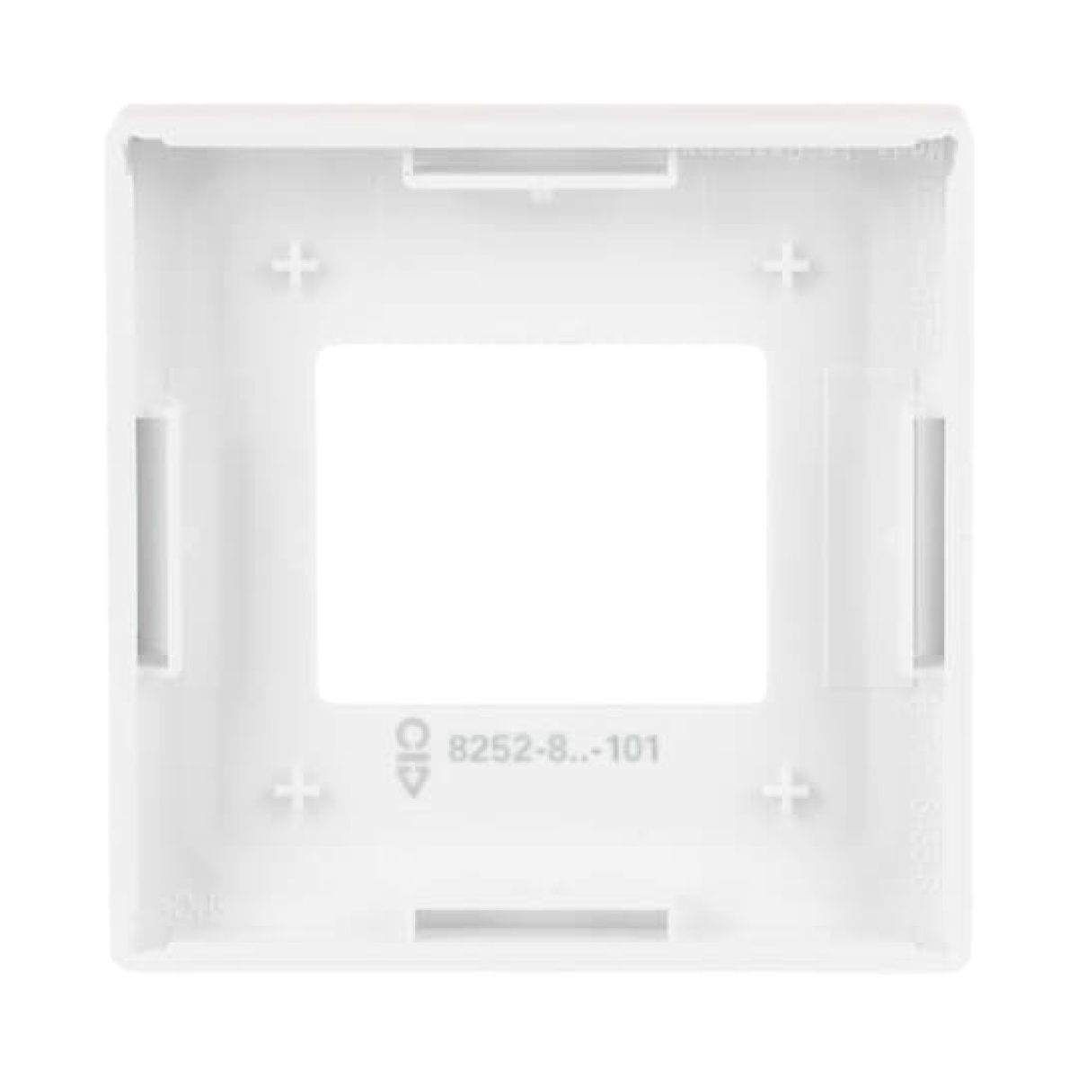 Cover plate with legend Busch-Radio studio white matt - Platform 63