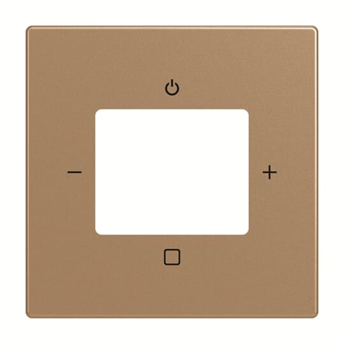 Cover plate with legend Radio 0 gang antique brass - Platform 63