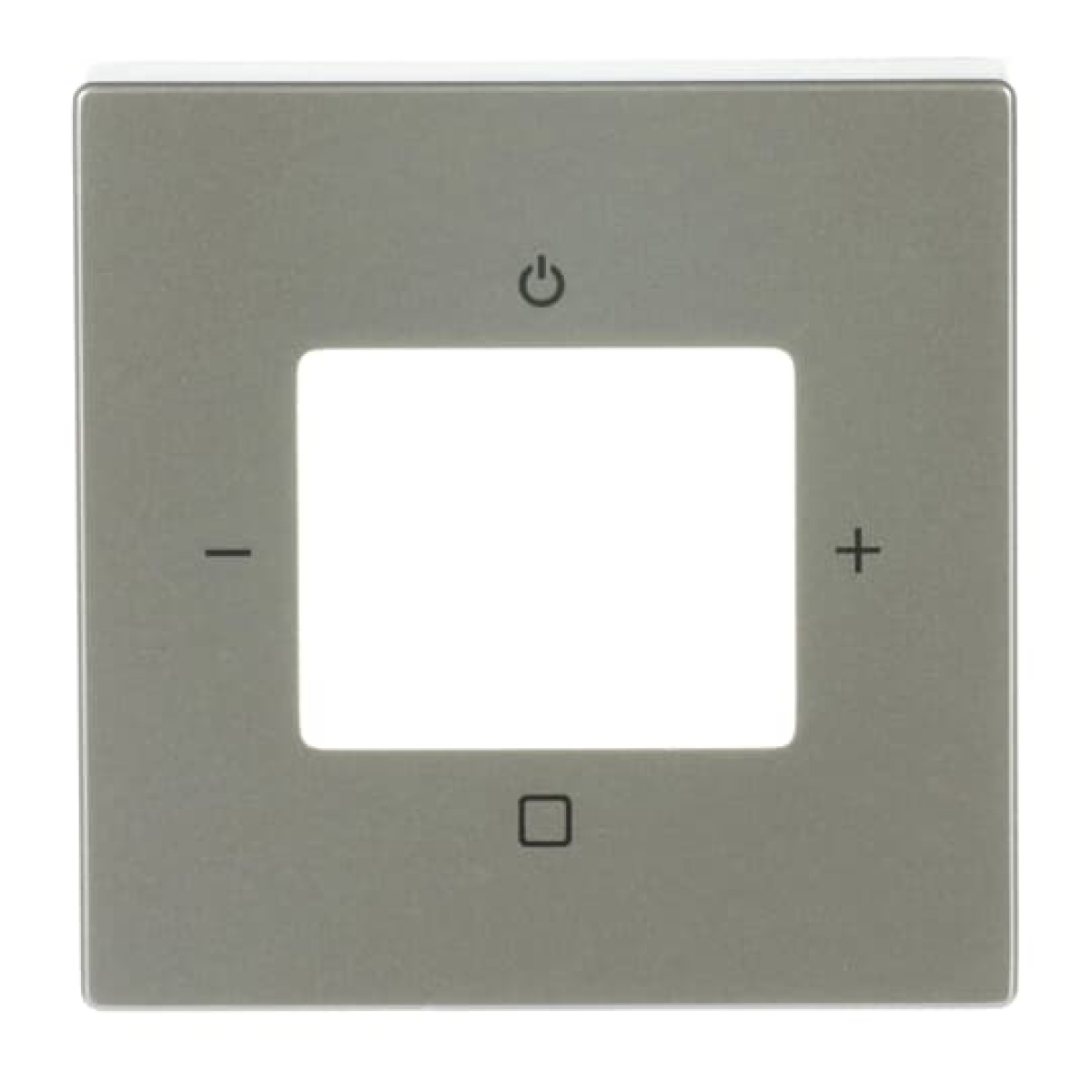 Cover plate with legend Busch-Radio stainless steel - Pure Stainless Steel