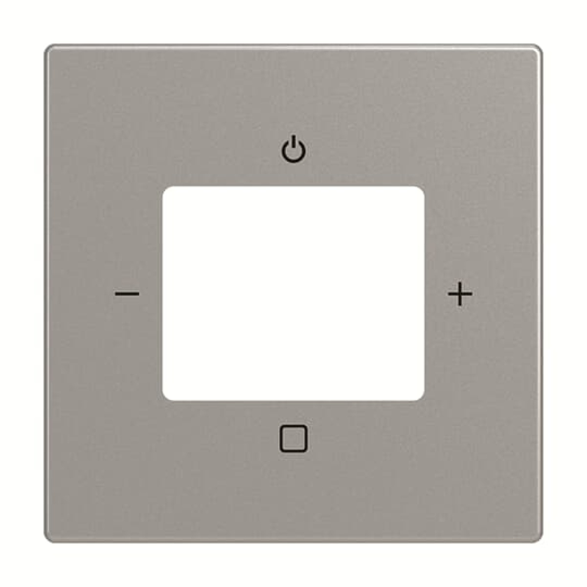 Cover plate with legend Radio 0 gang stainless steel - Pure Stainless Steel