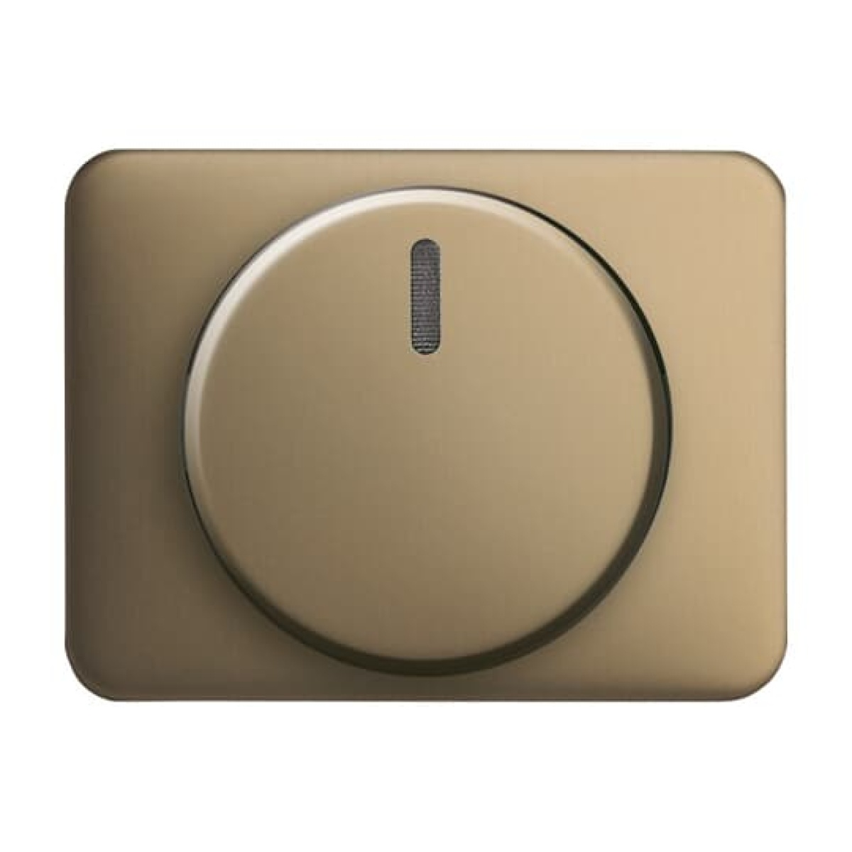 Cover plate for Dimmer Turn button bronze - alpha