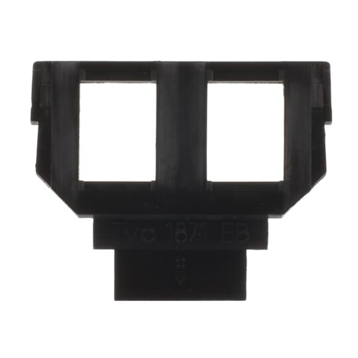 Socket Fixing Plate for Modular Jack 2 gang anthracite