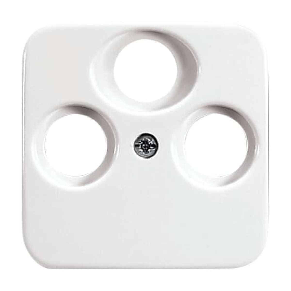 Cover plate SAT 3 gang alpine white - Reflex SI