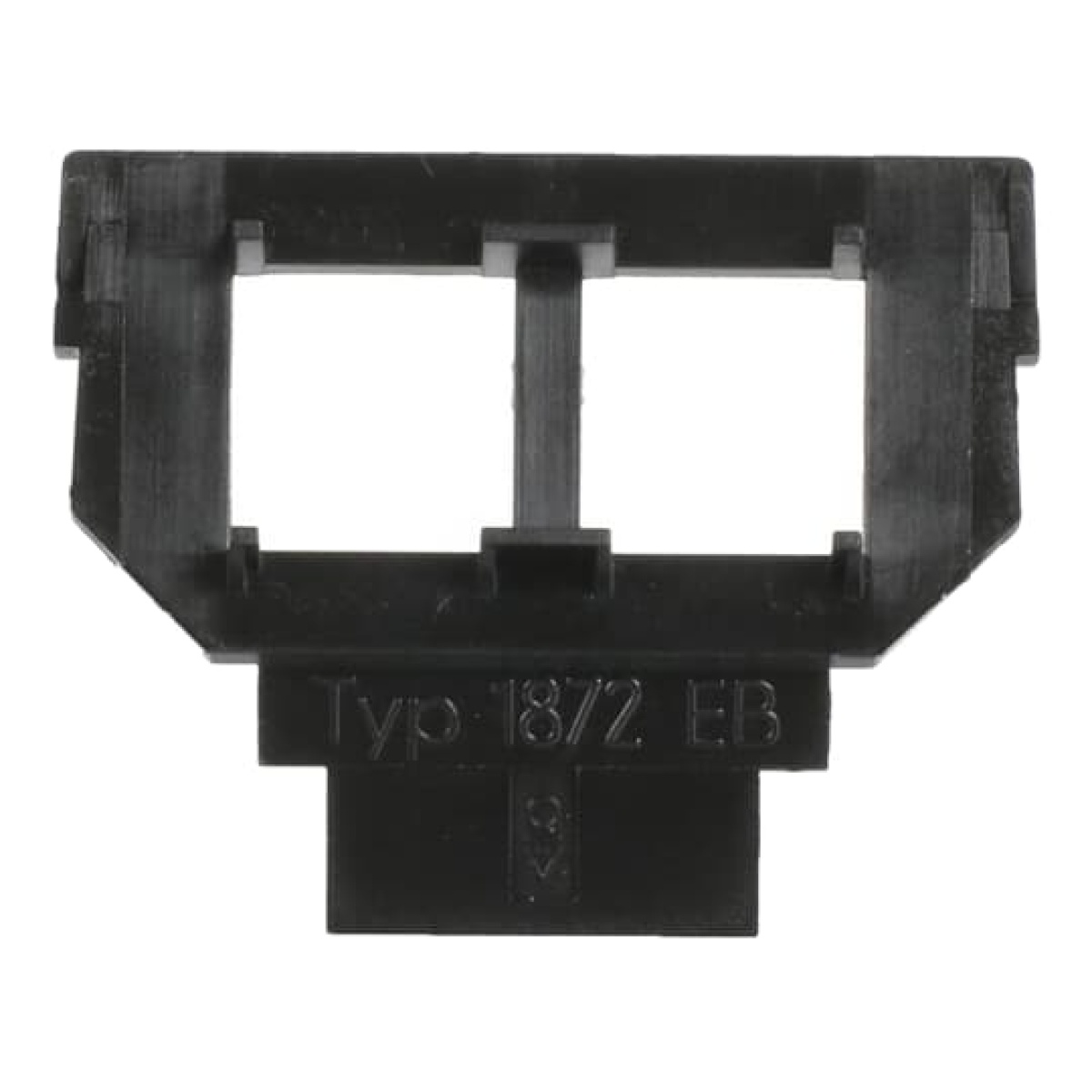 Socket Fixing Plate for Modular Jack 2 gang anthracite