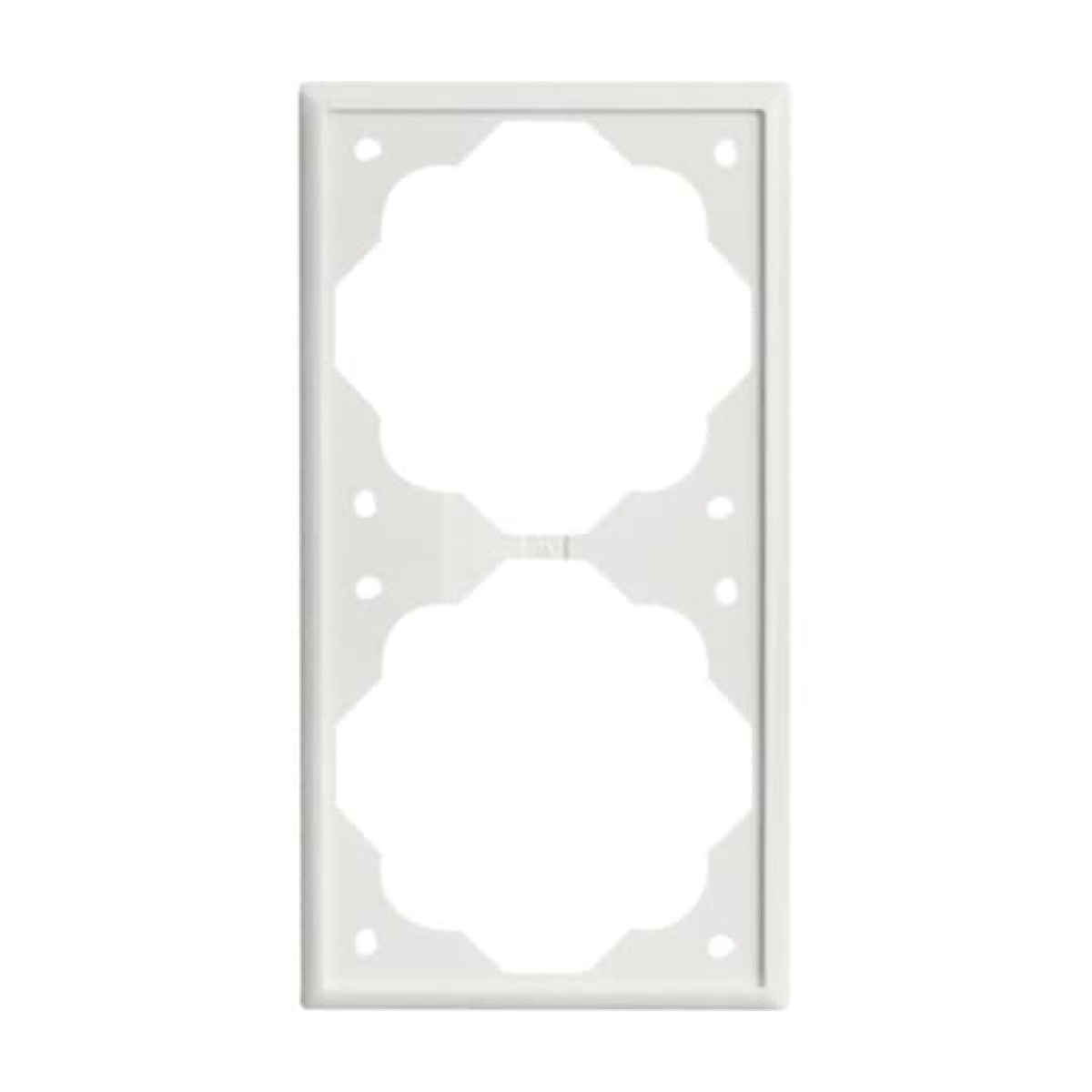 Cover frame 2-gang alpine white - impuls