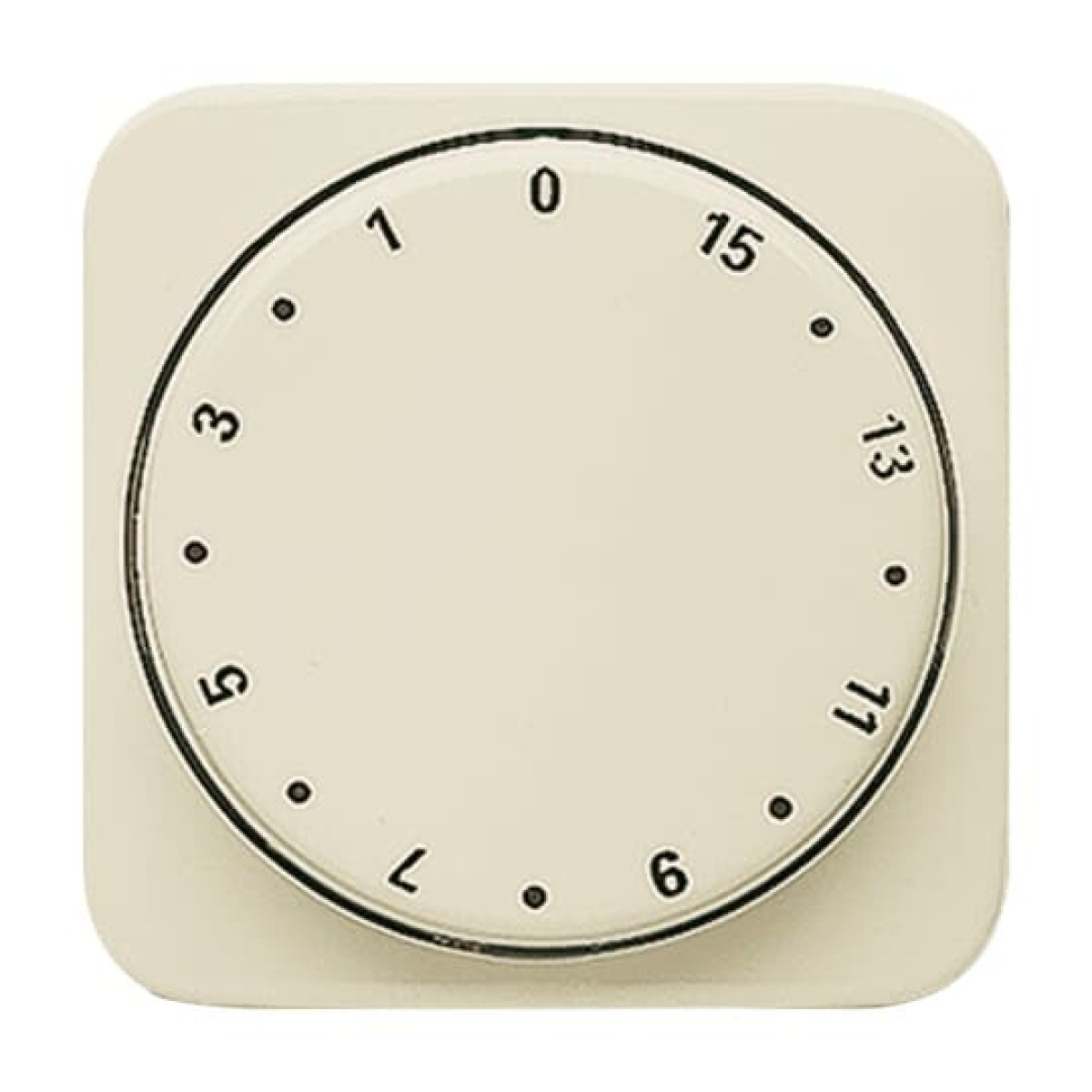 Cover plate with legend 1 ... 15 Min for Time switch, Turn button white - Busch-Duro 2000 SI
