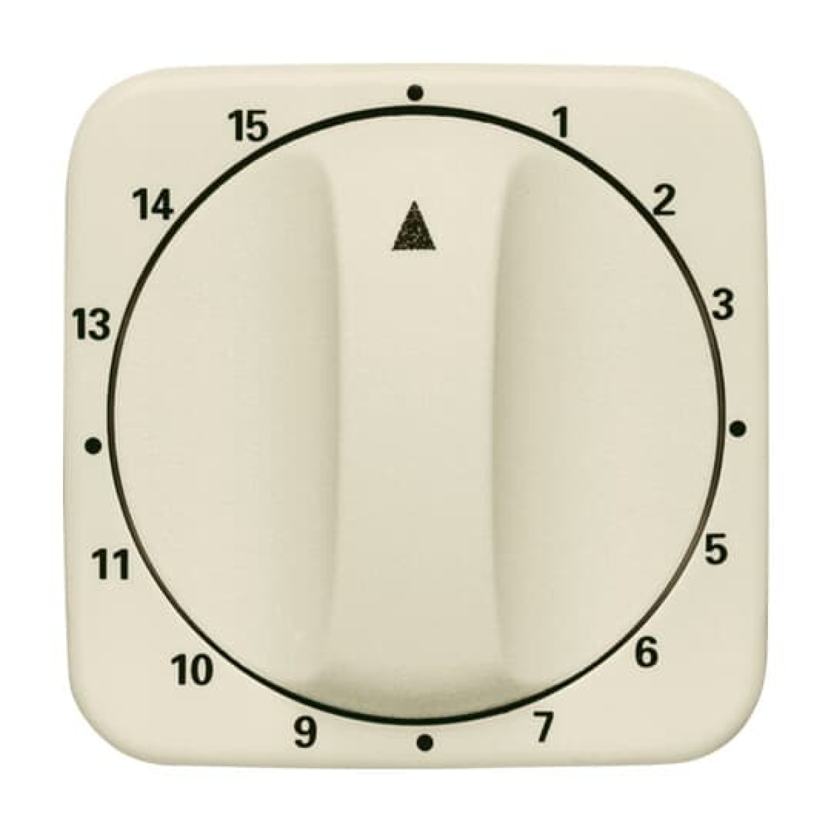 Cover plate with legend 1 ... 15 Min for Time switch, Turn button white - Busch-Duro 2000 SI