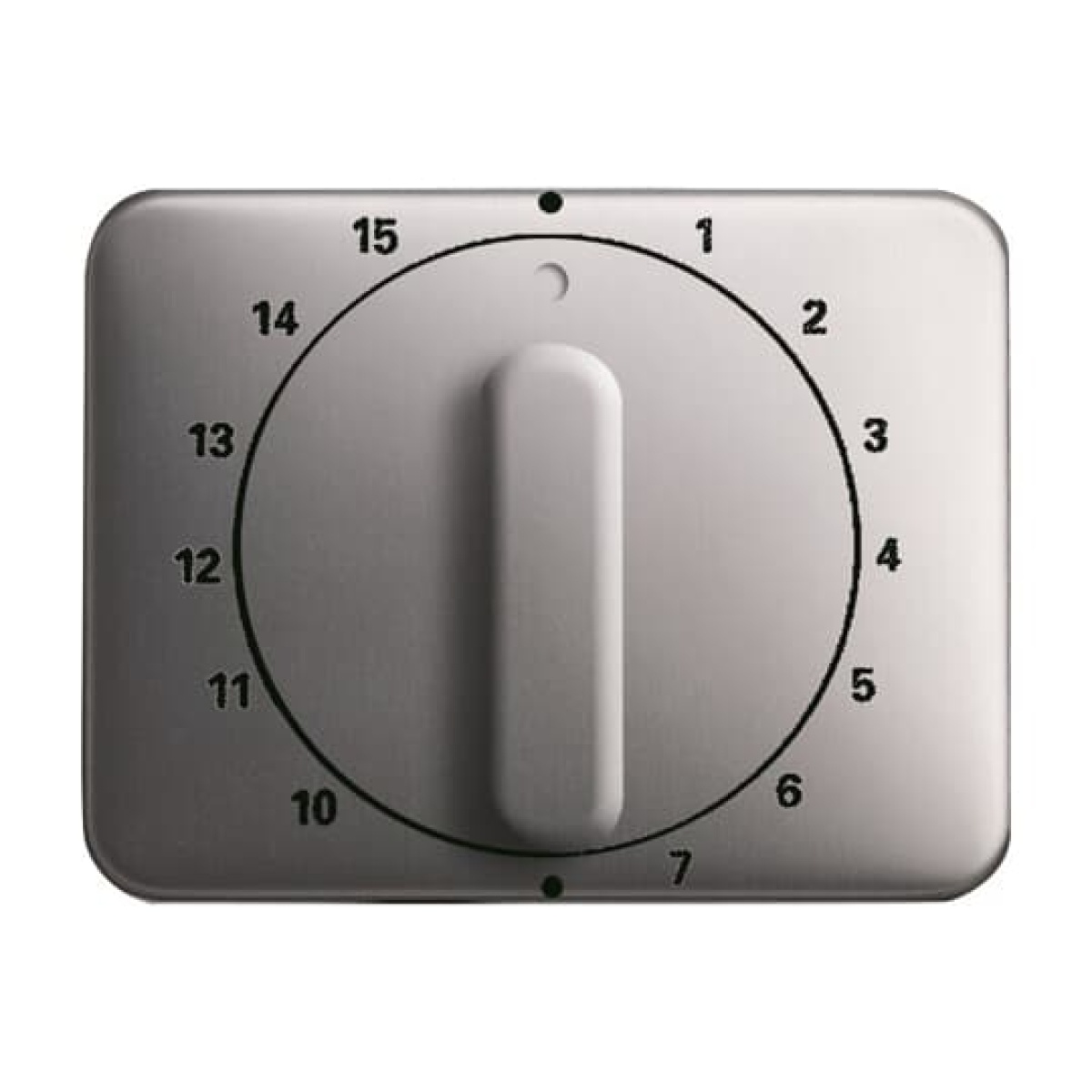 Cover plate with legend 1 ... 15 Min for Time switch, Turn button platinum - alpha