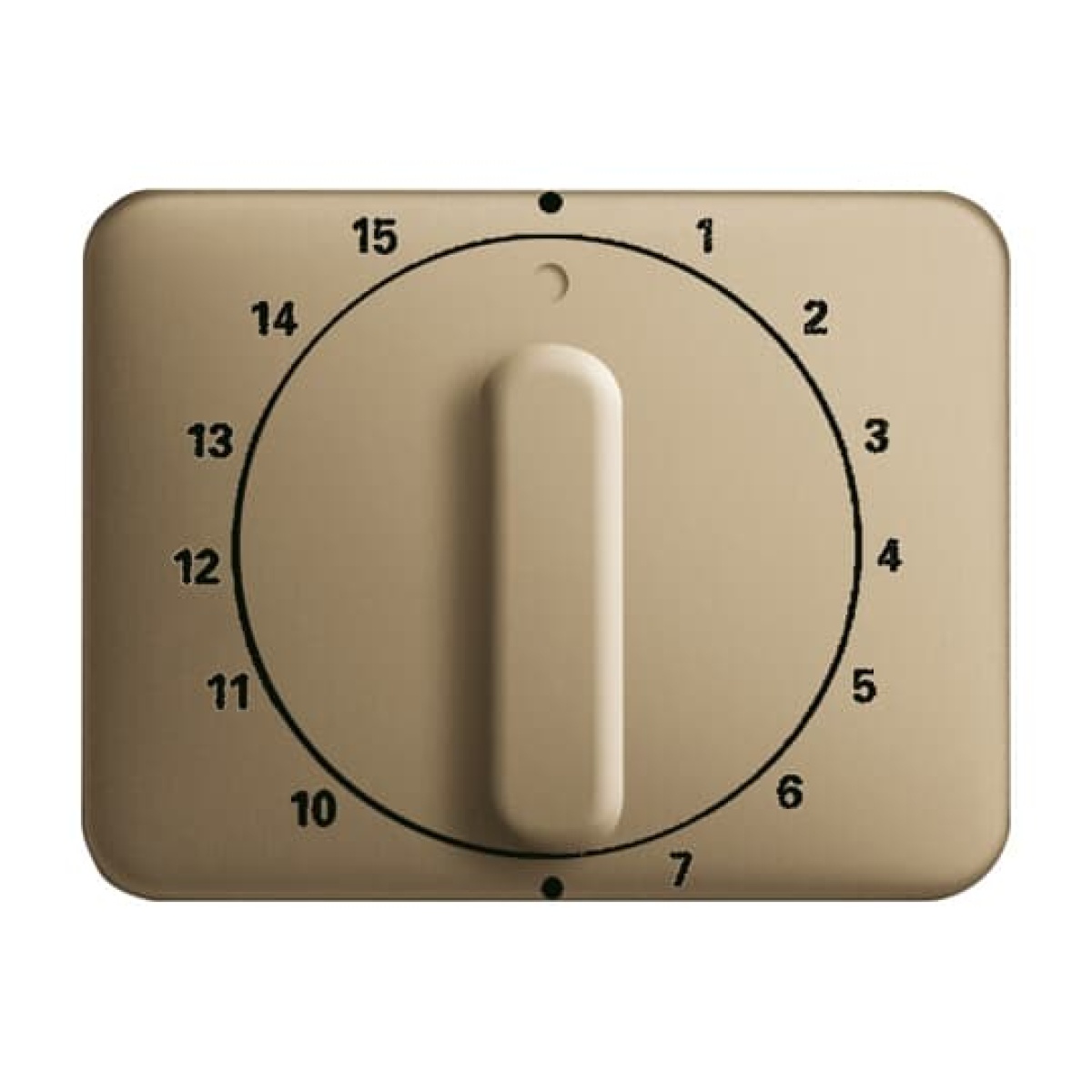 Cover plate with legend 1 ... 15 Min for Time switch, Turn button bronze - alpha