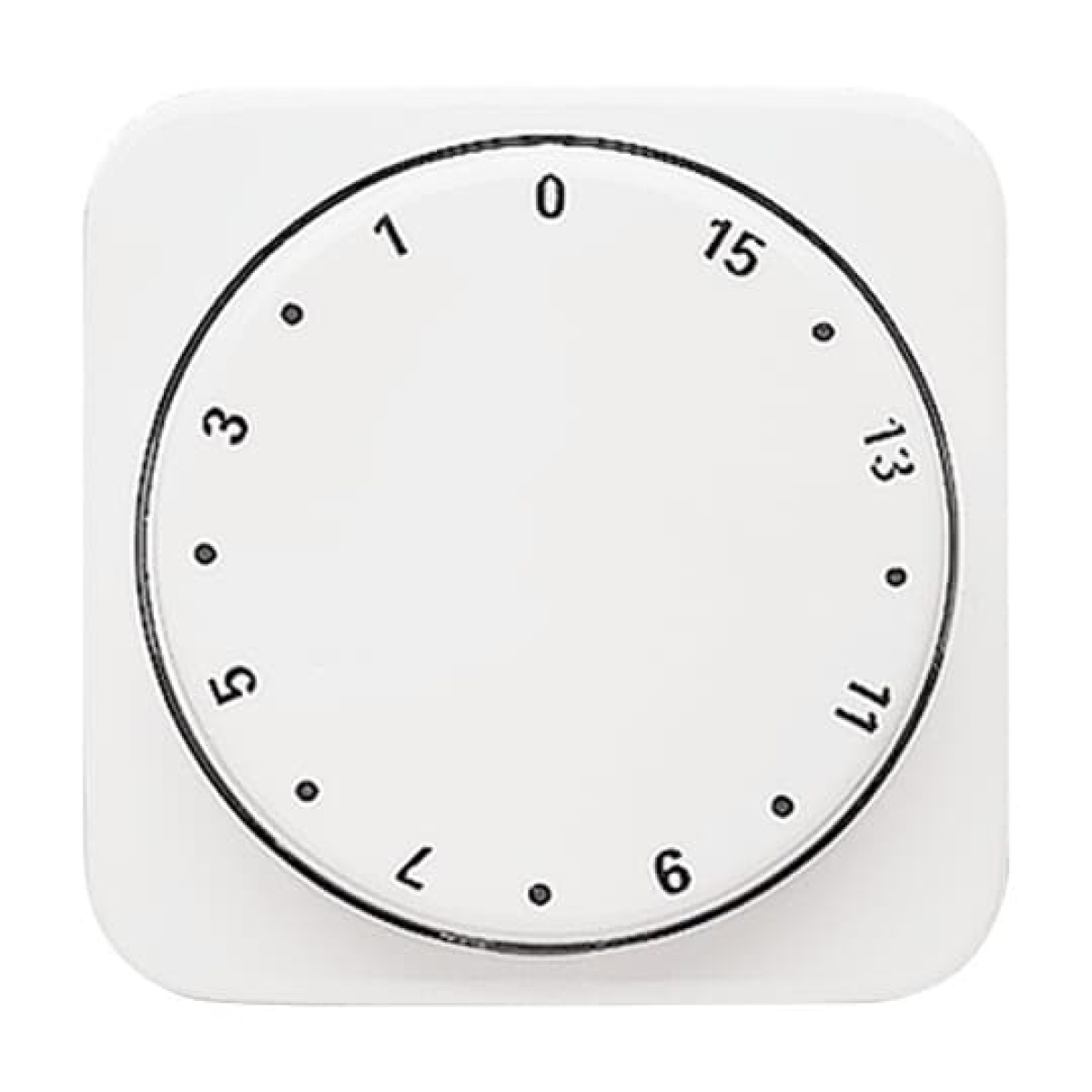 Cover plate with legend 1 ... 15 Min for Time switch, Turn button alpine white - Reflex SI