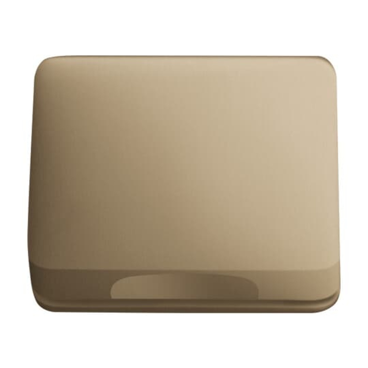 Cover plate 50x50 mm with Hinged Lid Telecommunication inserts bronze - alpha