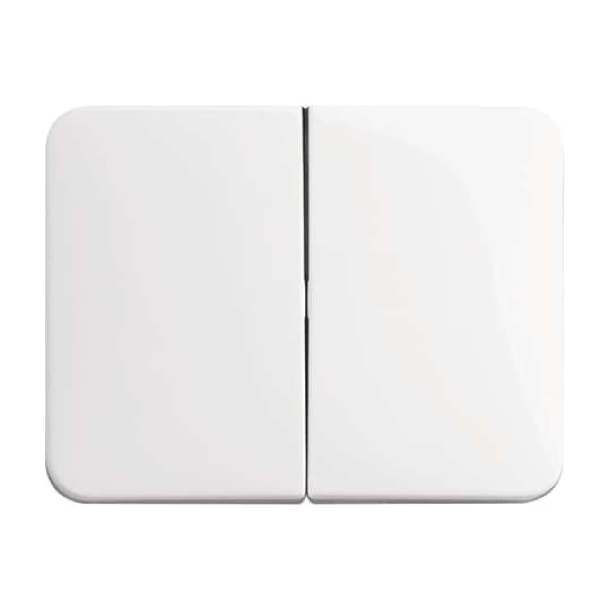 Rocker for Switchpush button, Two-part rocker studio white - alpha