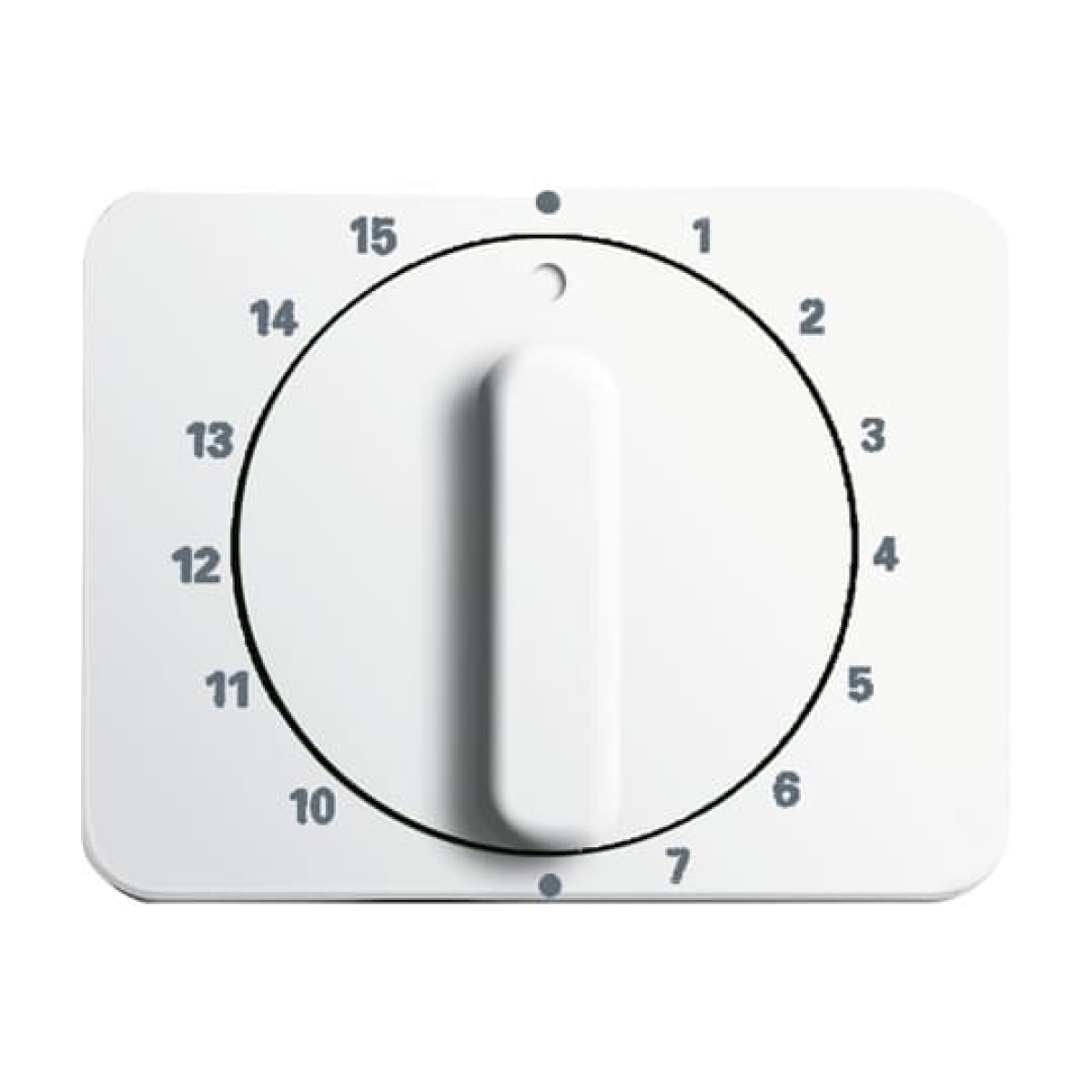 Cover plate with legend 1 ... 15 Min for Time switch, Turn button studio white - alpha