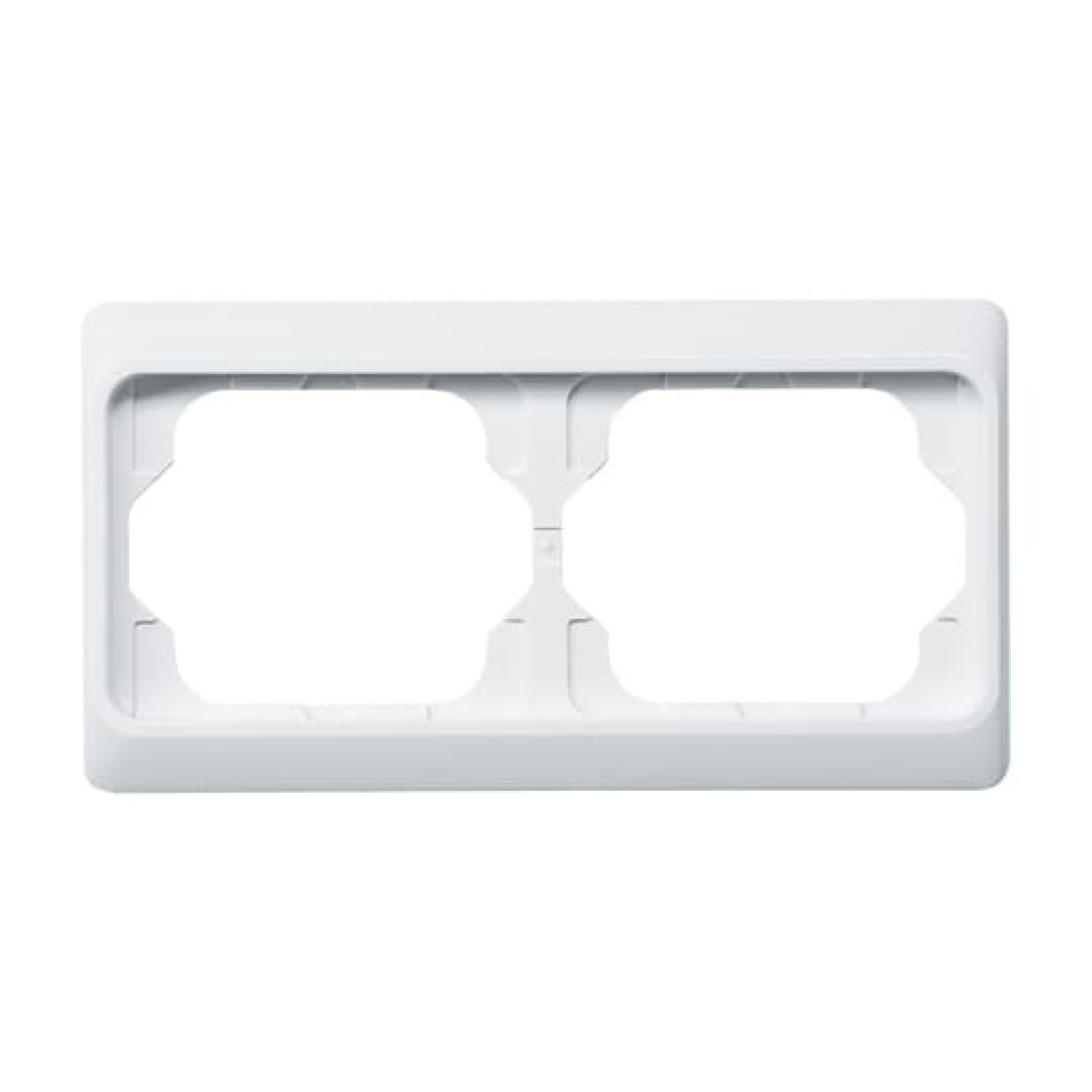 Cover frame 2-gang studio white - alpha exclusive