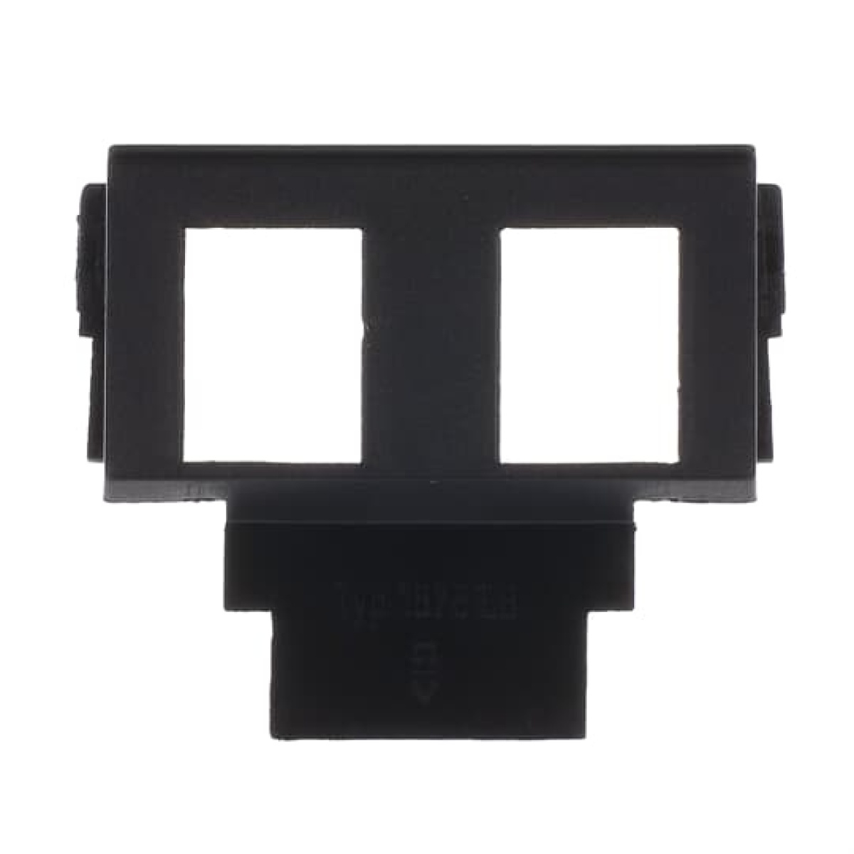 Socket Fixing Plate for Modular Jack 2 gang anthracite