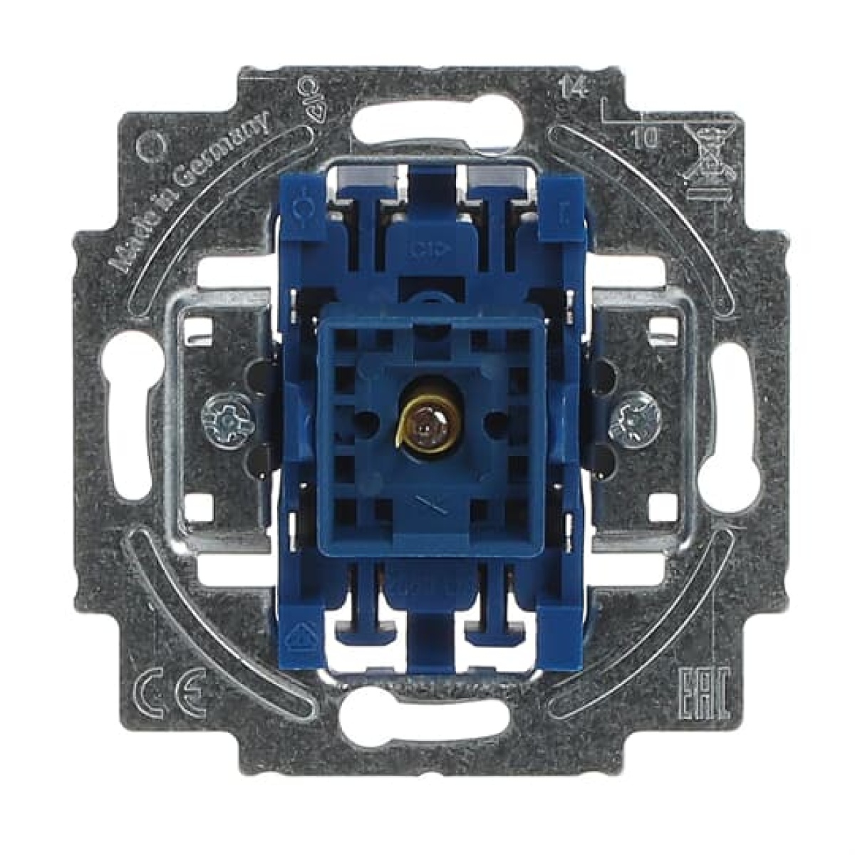 Rocker control switch Off switch 2-pole for 1 rocker, Neon lampOrange 10 A