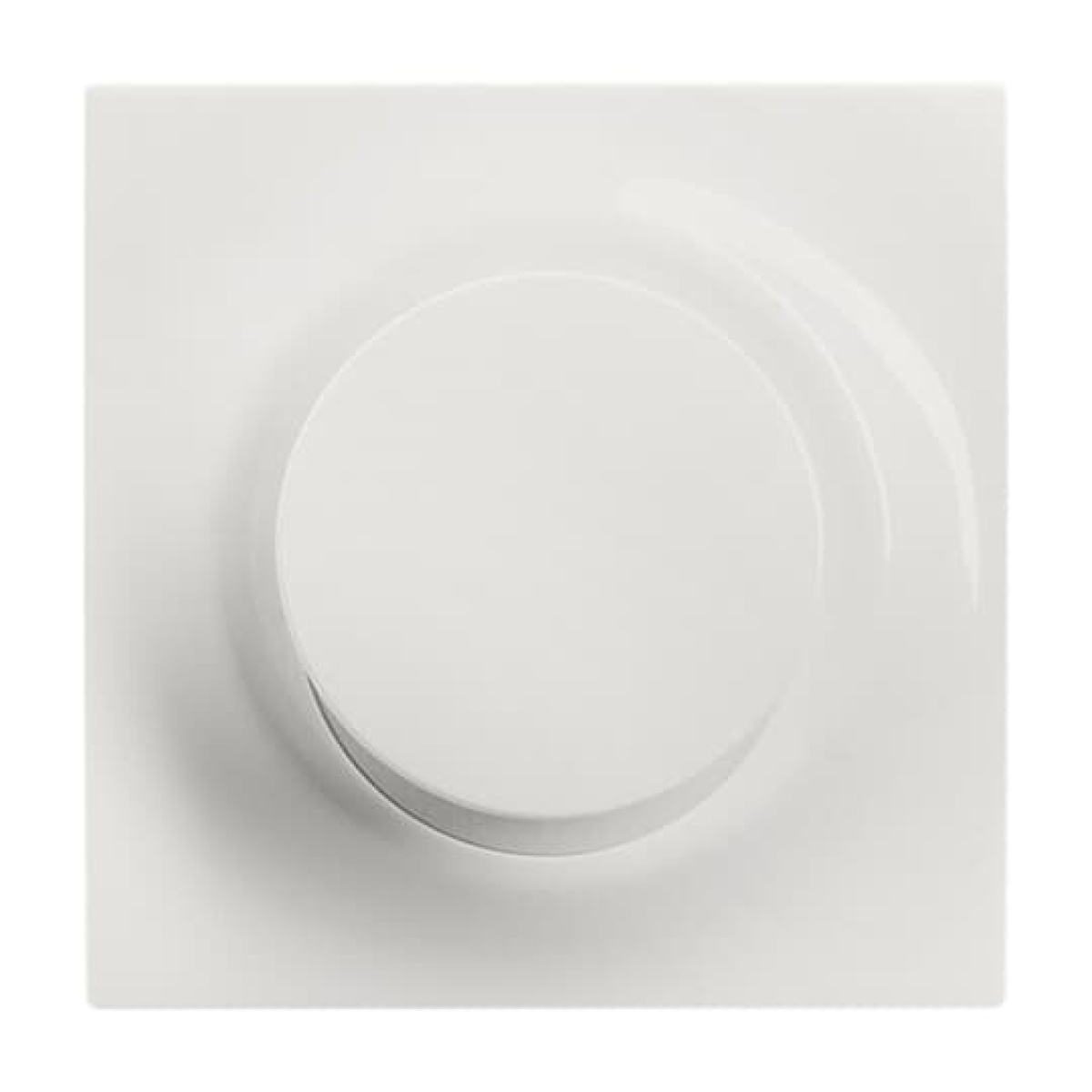Control Element for Switchdimmer Single push button alpine white - impuls