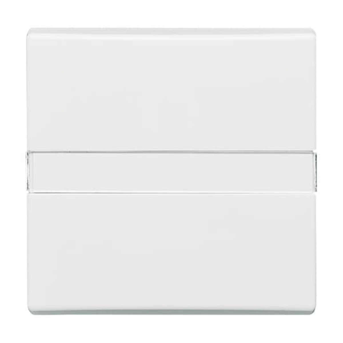 Rocker with labelling field for Switchpush button, Single rocker alpine white - Allwetter 44 IP 44