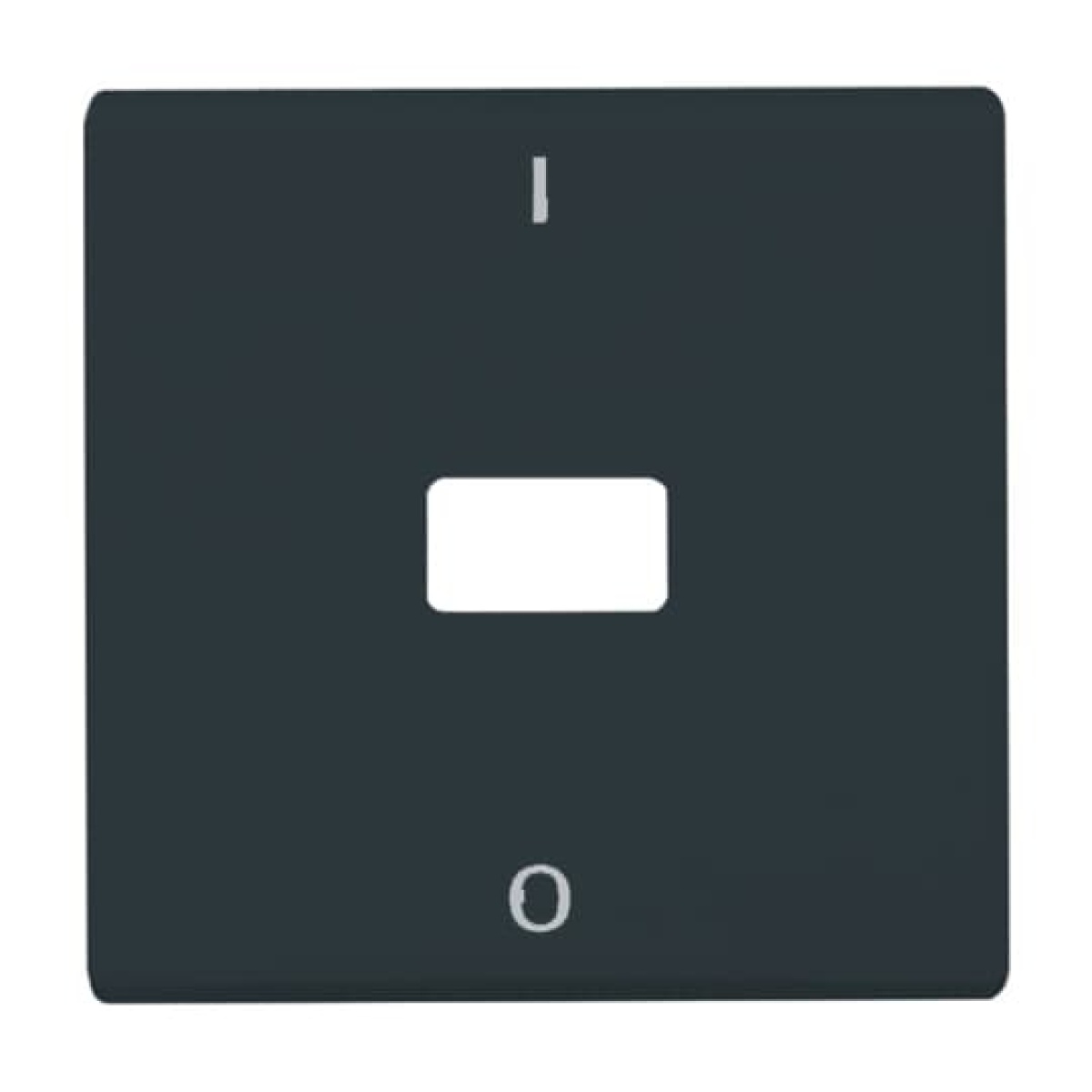 Rocker with legend Characters 0 and 1 Open for Symbol for Switchpush button, Single rocker anthracite - Allwetter 44 IP 44