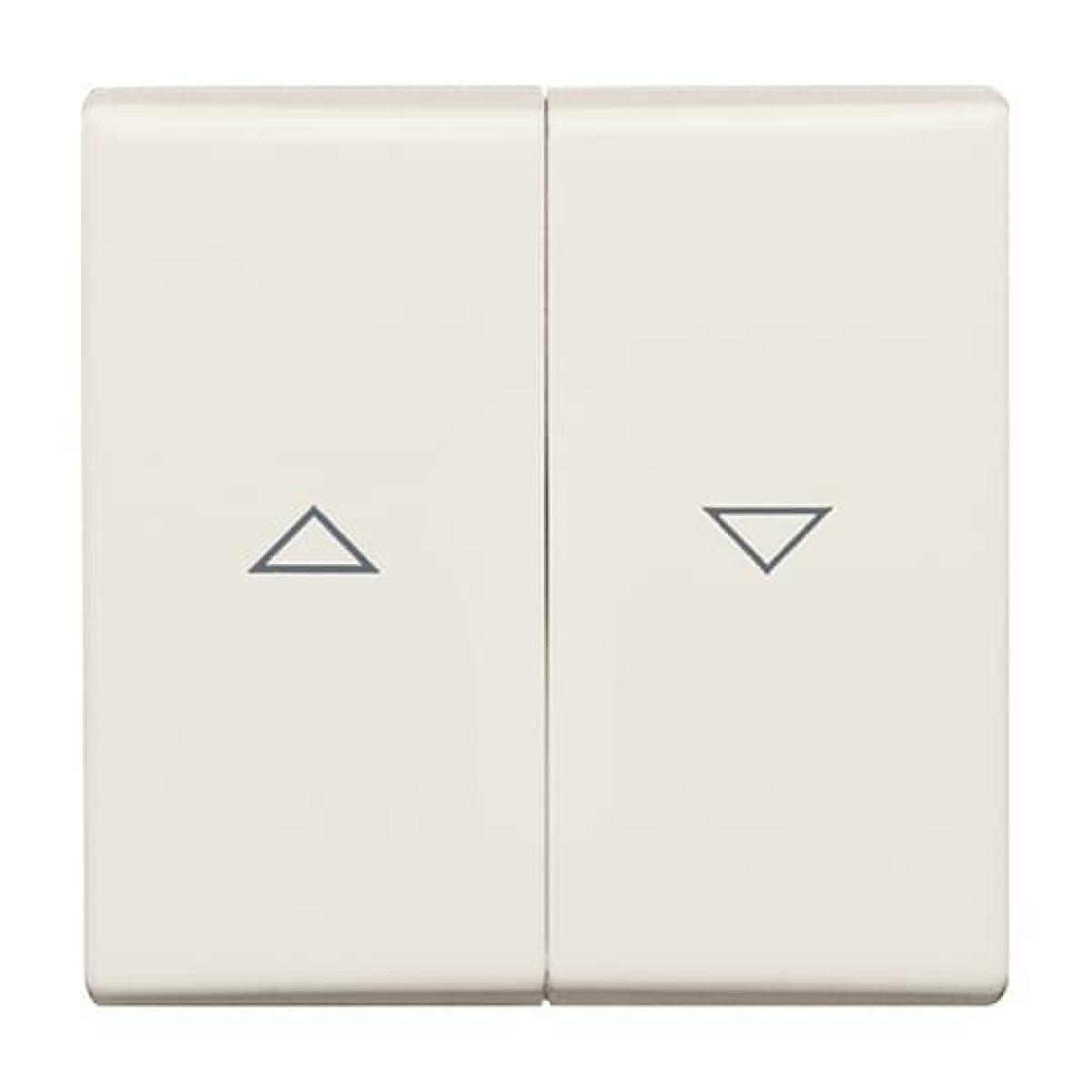 Rocker Symbol "arrows" for Venetian blind, Two-part rocker white - Allwetter 44 IP 44