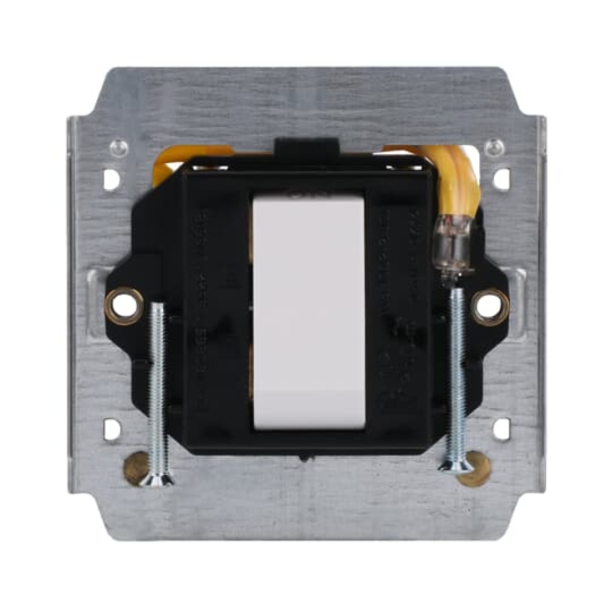 Flush Mounted Inserts Off switch 1-pole for 1 rocker, Neon lampOrange 32 A