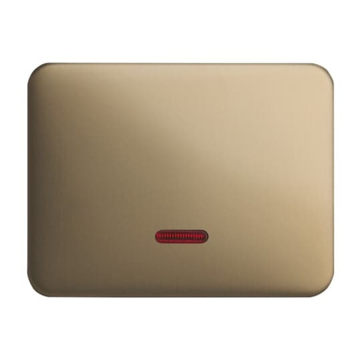 Control Element for Switchdimmer Single push button with Neon lamp bronze - alpha