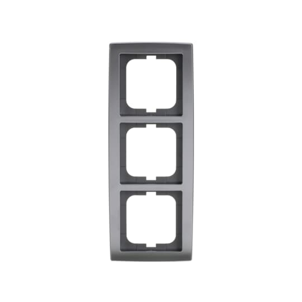Cover frame 3-gang chrome matt - solo