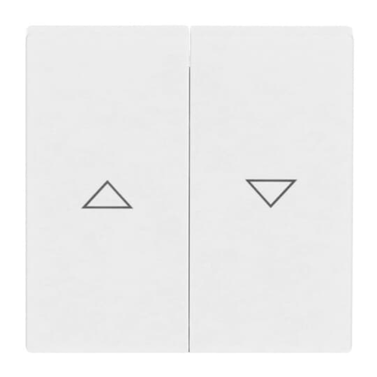 Rocker with legend Symbol "arrows" for Venetian blind, Two-part rocker studio white - Platform 63