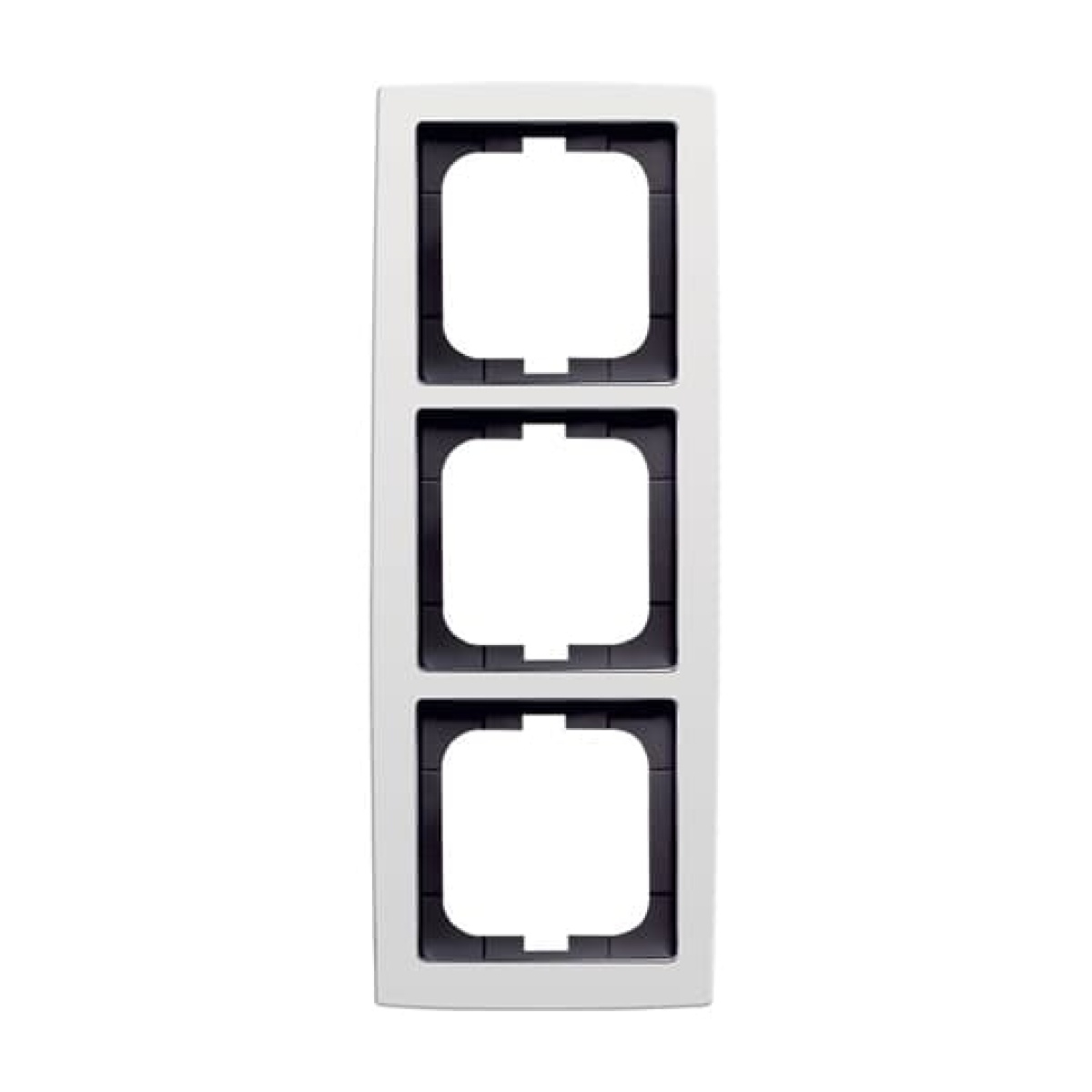 Cover frame 3-gang studio white - solo