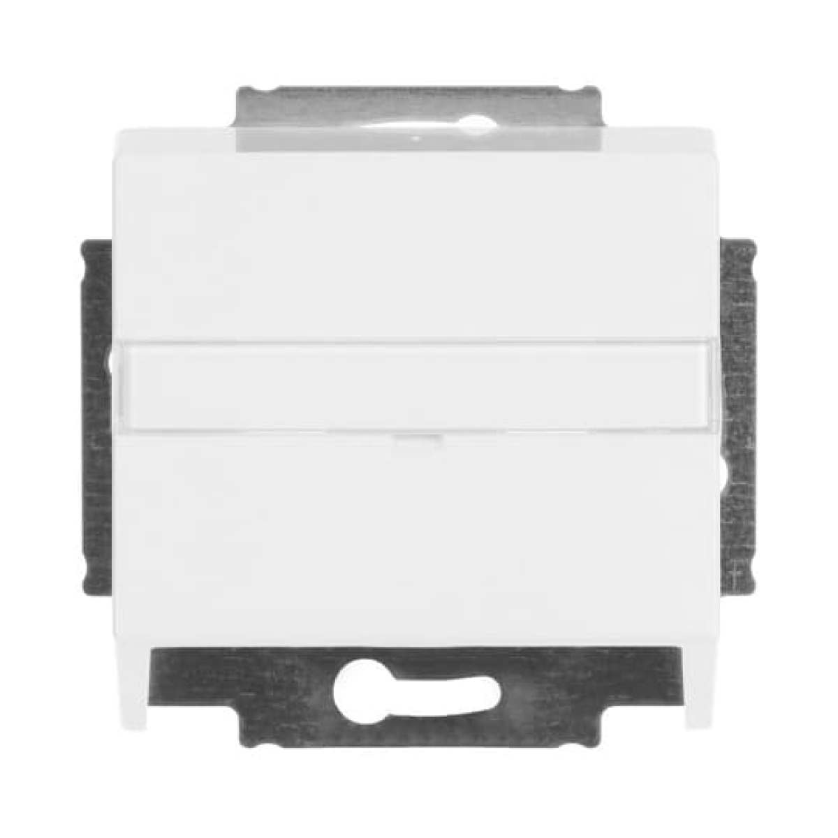 Cover plate with labelling field For data connection housing studio white - Platform 63