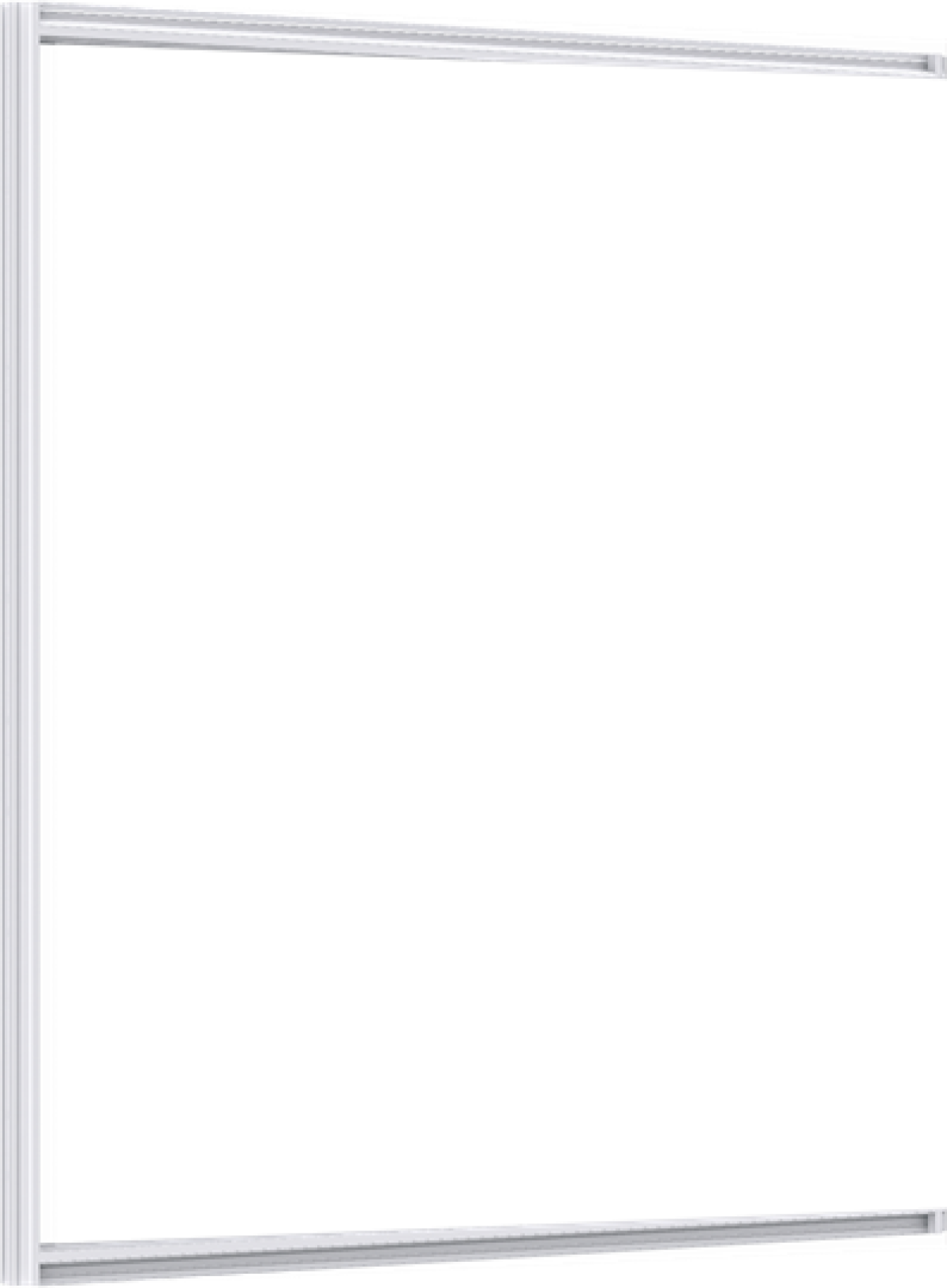 Touch guard, 1397.5 mm x 297.5 mm x 30 mm