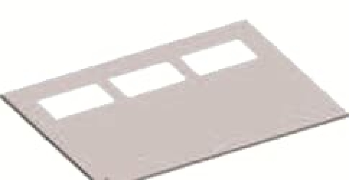 RD14F1 Top plate, Field width 1, 12 mm x 360 mm x 425 mm