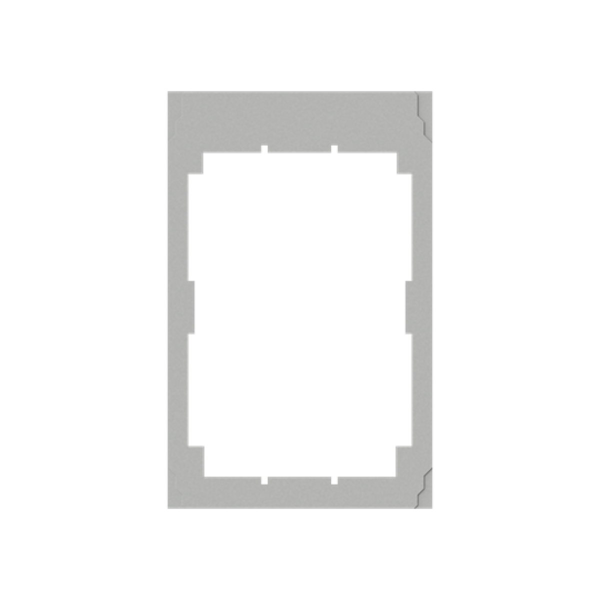 Interior fitting system, 125 mm x 197 mm x 1 mm