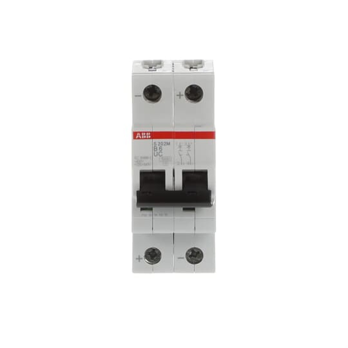 Miniature Circuit Breaker - S200MUC - 2P - 6 A - B - AC 10 kA