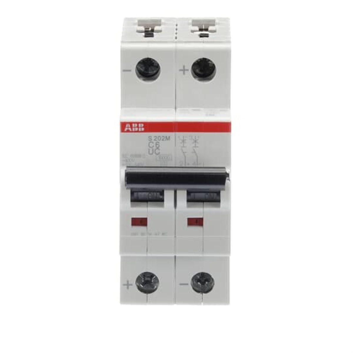 Miniature Circuit Breaker - S200MUC - 2P - 6 A - C - AC 10 kA