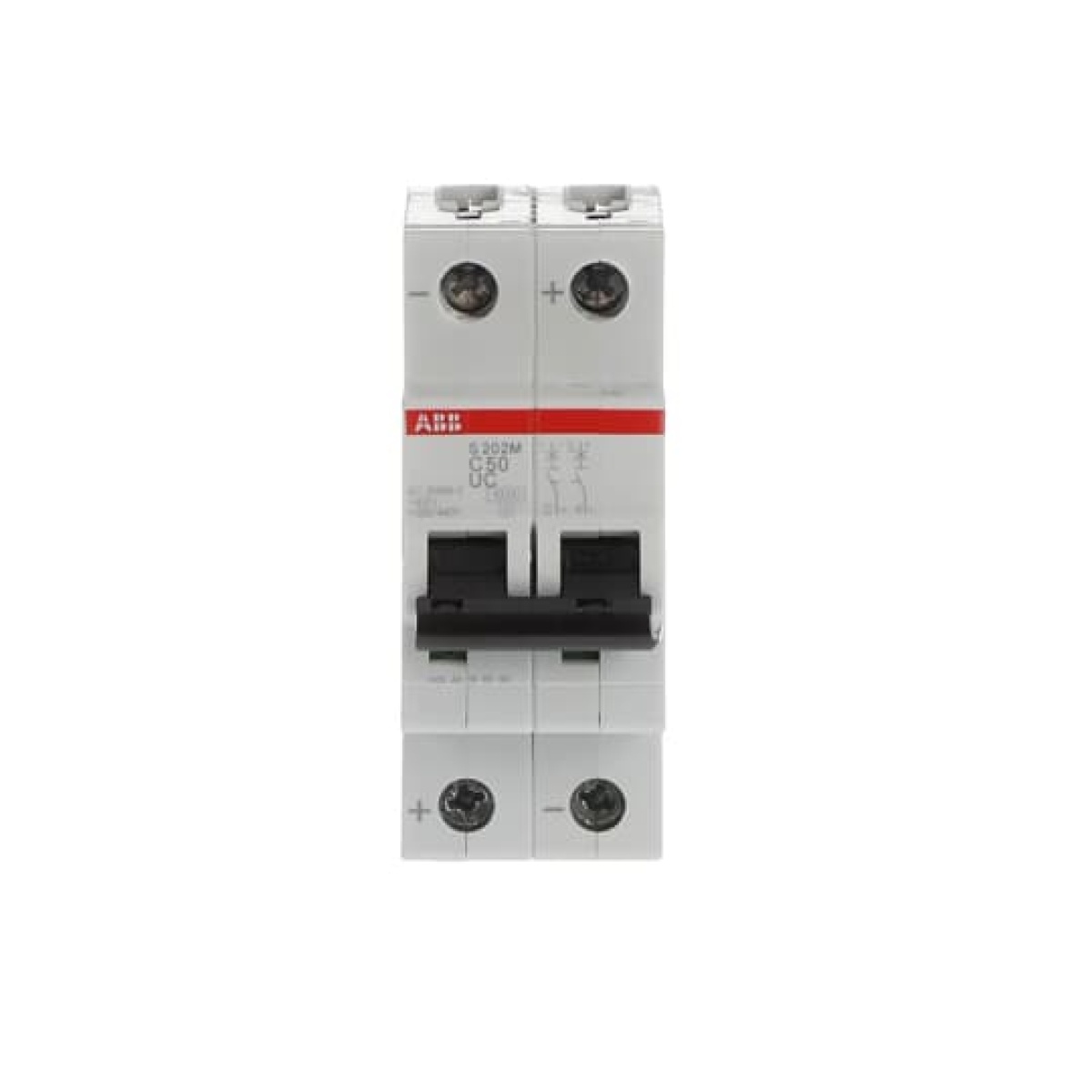 Miniature Circuit Breaker - S200MUC - 2P - 50 A - C - AC 10 kA
