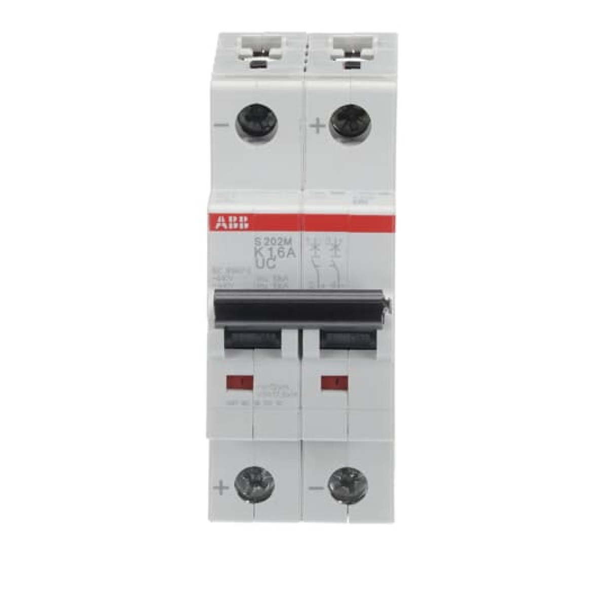 Miniature Circuit Breaker - S200MUC - 2P - 1.6 A - K - AC 10 kA