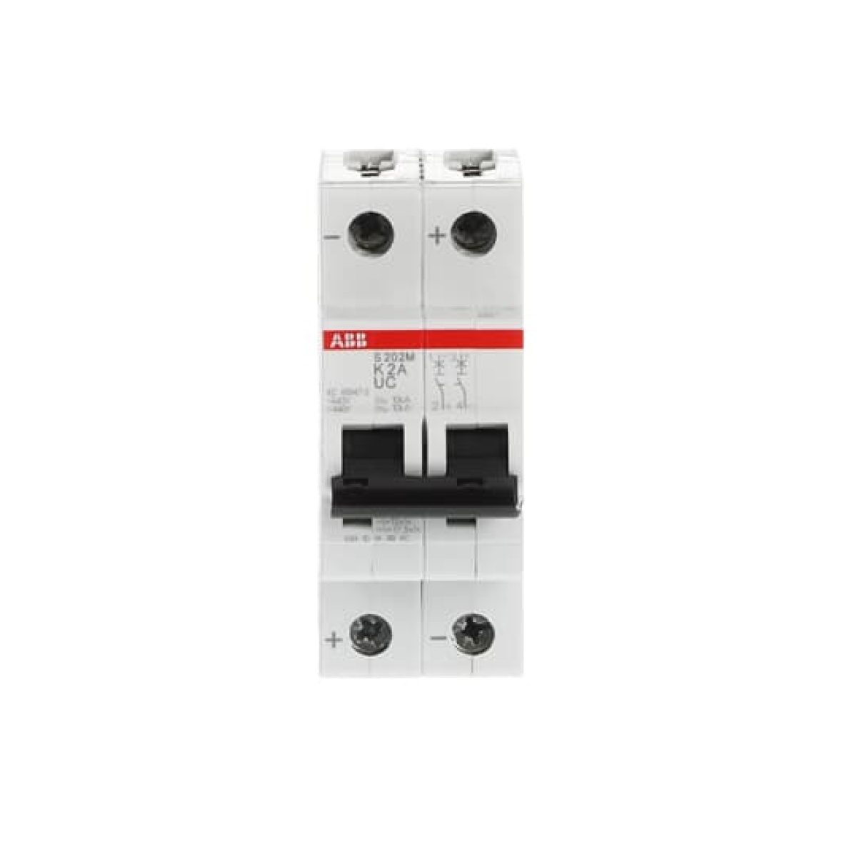 Miniature Circuit Breaker - S200MUC - 2P - 2 A - K - AC 10 kA
