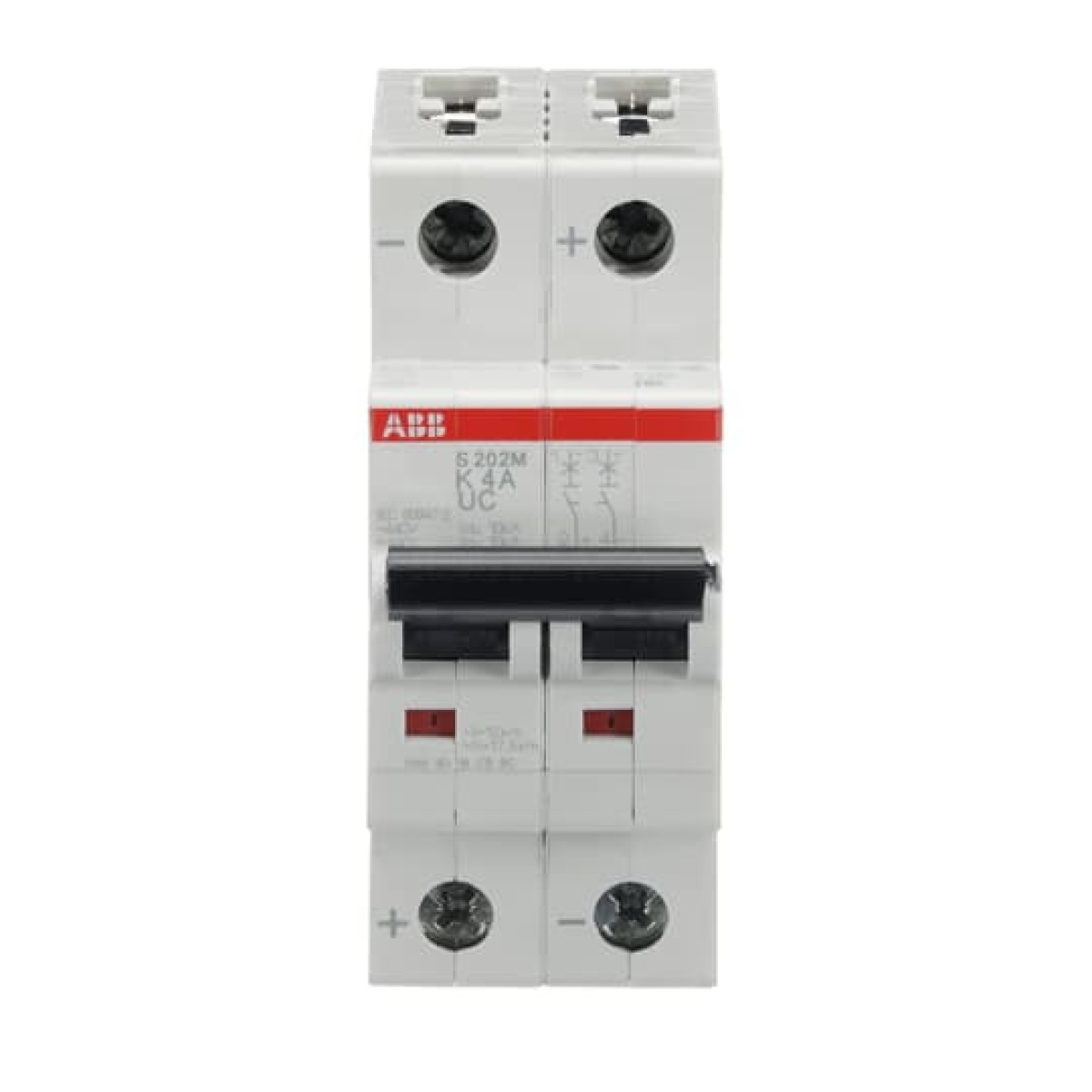 Miniature Circuit Breaker - S200MUC - 2P - 4 A - K - AC 10 kA